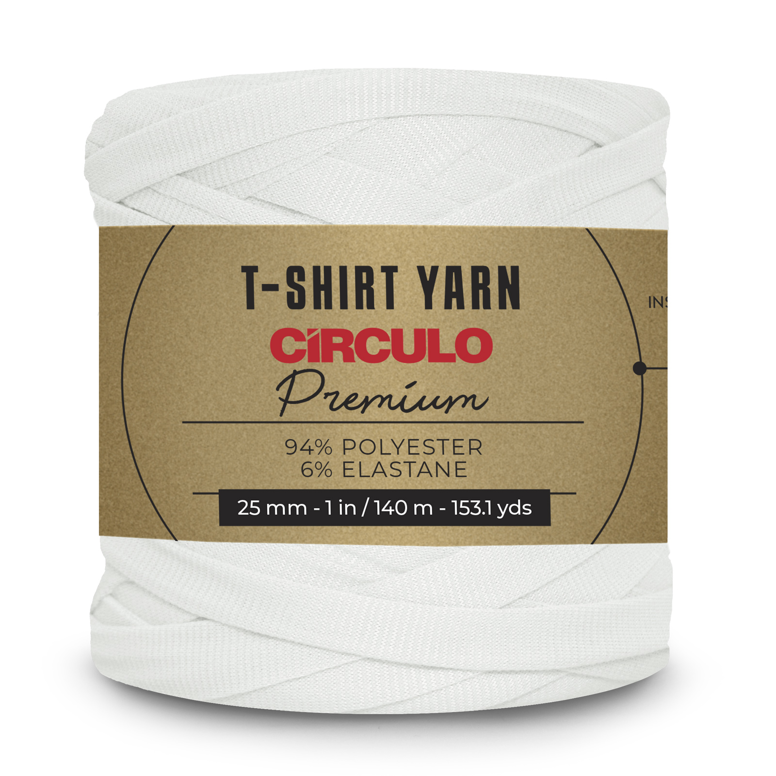 circulo premium t-shirt yarn - porcelain (7684) - 270gr (140mt) | 1pc