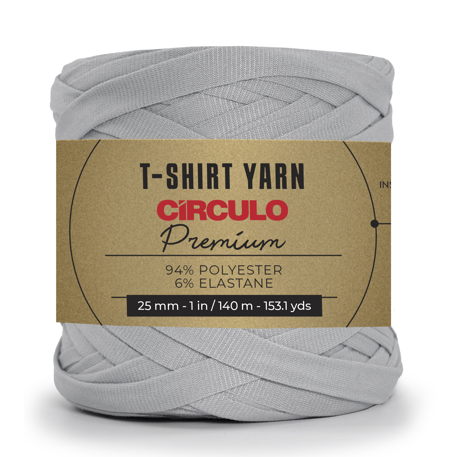 circulo premium t-shirt yarn - chrom (5092) - 270gr (140mt) | 1st