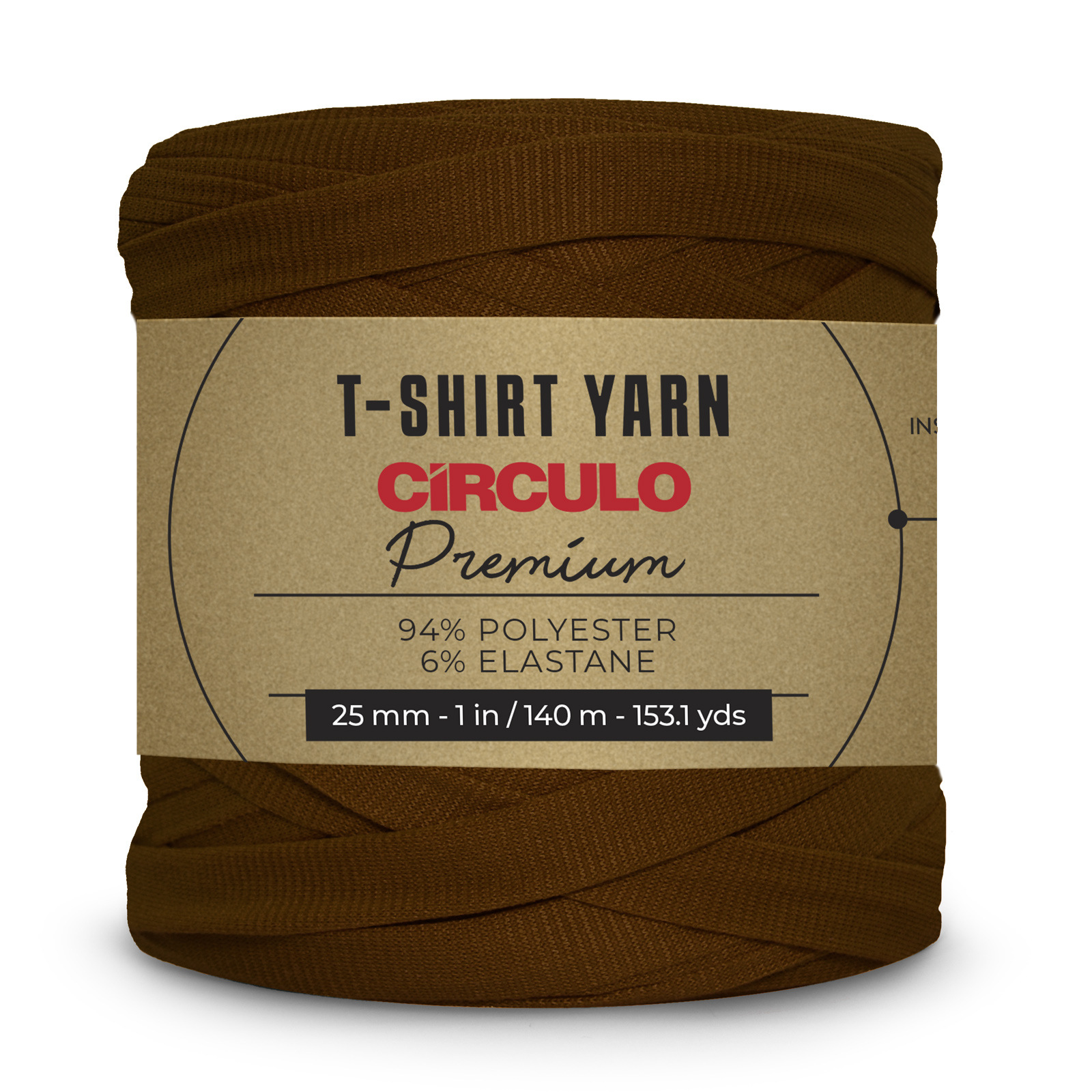 circulo premium t-shirt yarn - kacao (7288) - 270gr (140mt) | 1st