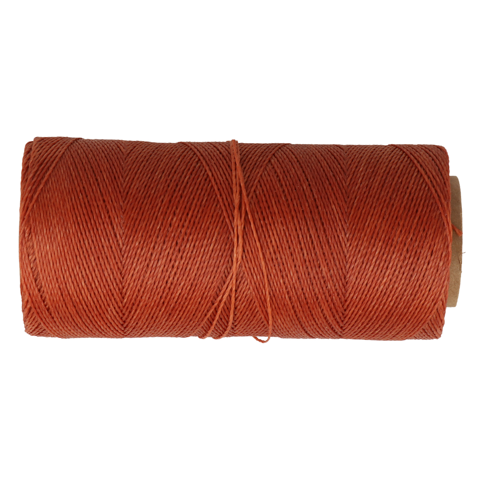 linhasita waxed polyester cord - burnt orange (234) 0,5mm - 100gr spool (aprox. 335mt) | 1pc