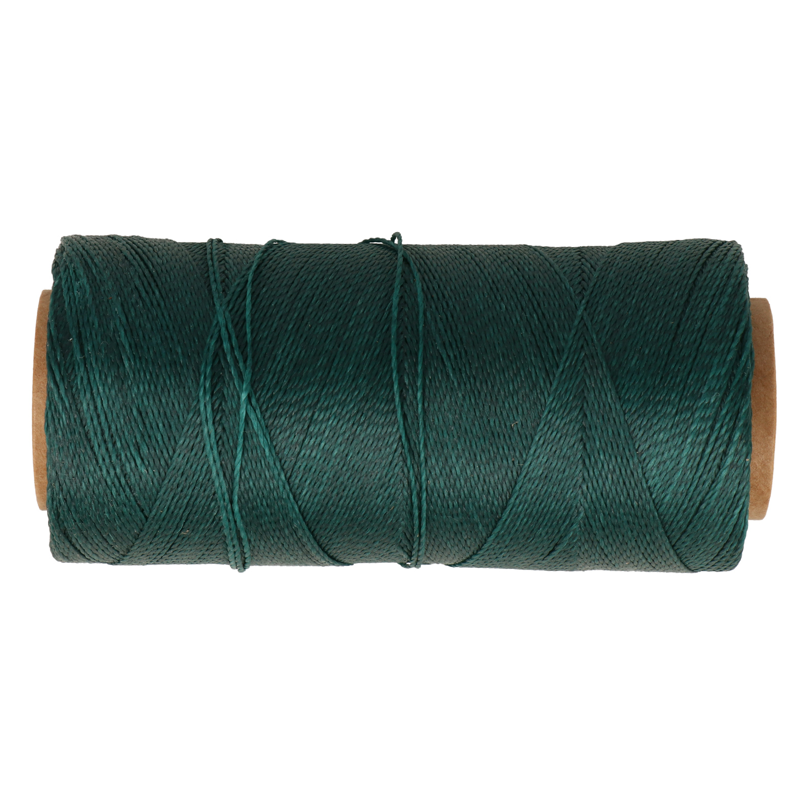 linhasita waxed polyester cord - dark green (386) 0,5mm - 100gr spool (aprox. 335mt) | 1pc
