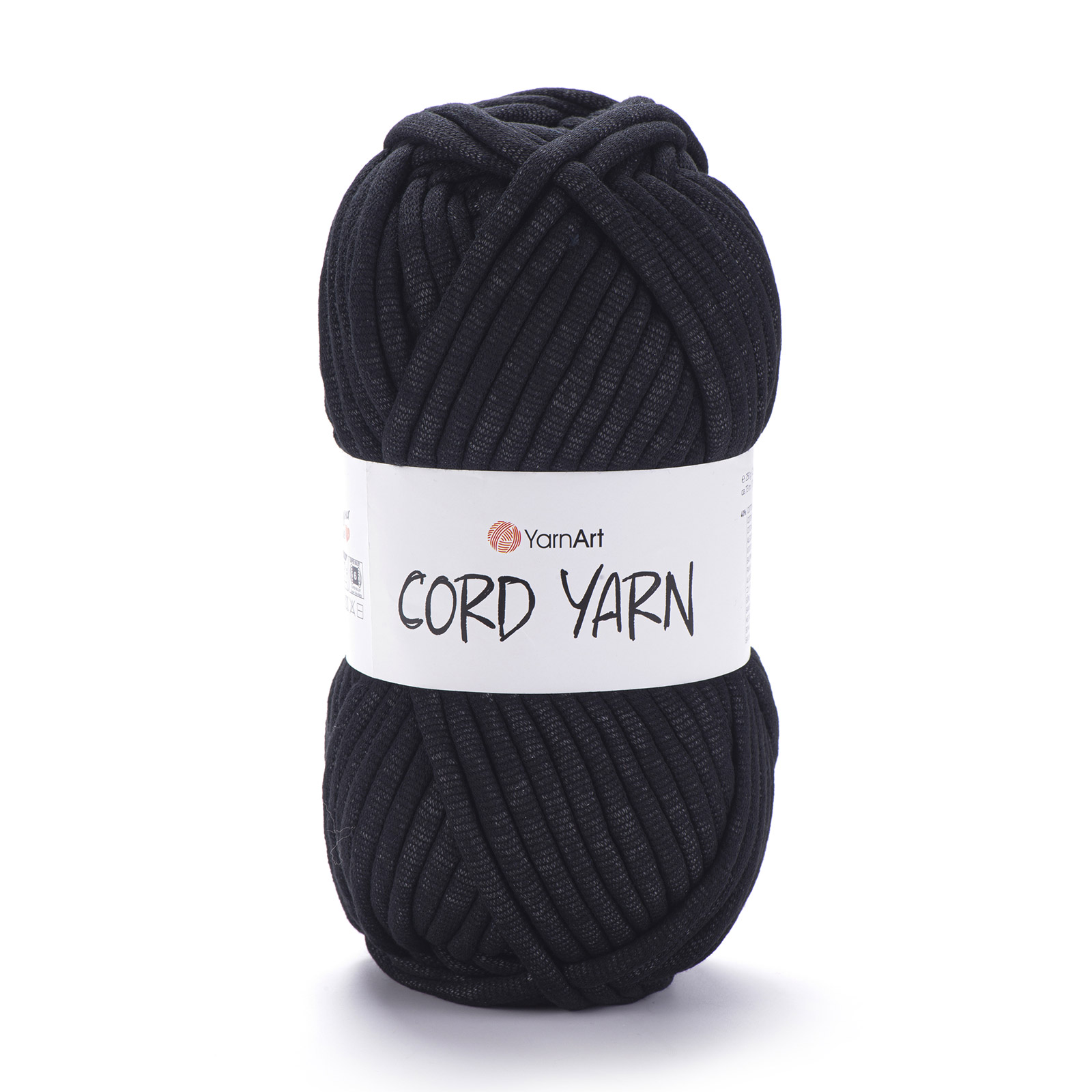 yarnart cord yarn - black (750) - 250gr (73mt) | 1pc