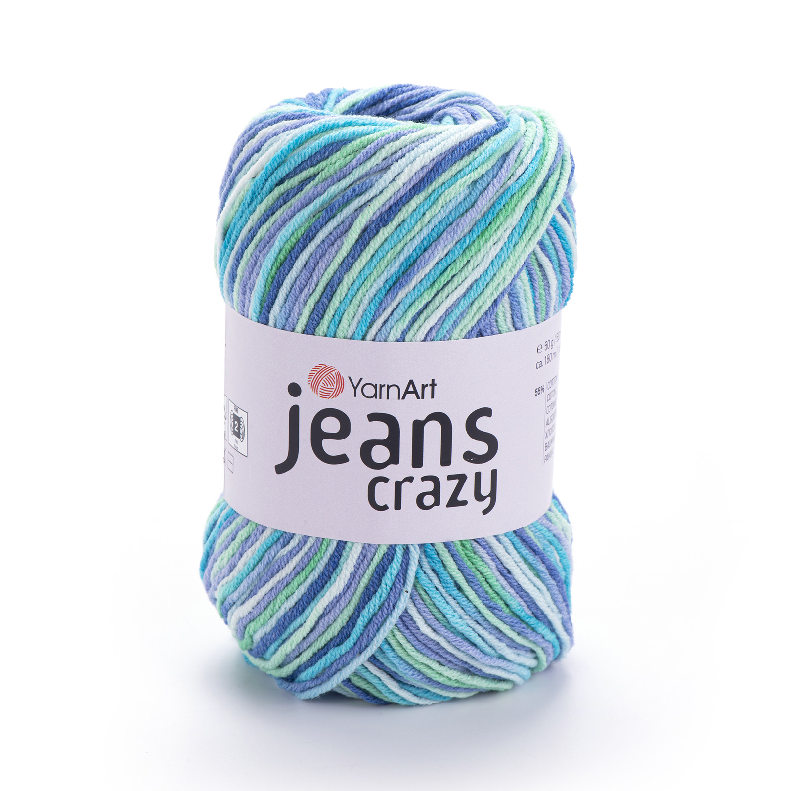 yarnart jeans crazy - caraibi (7204) - 50gr (160mt) | 1pc