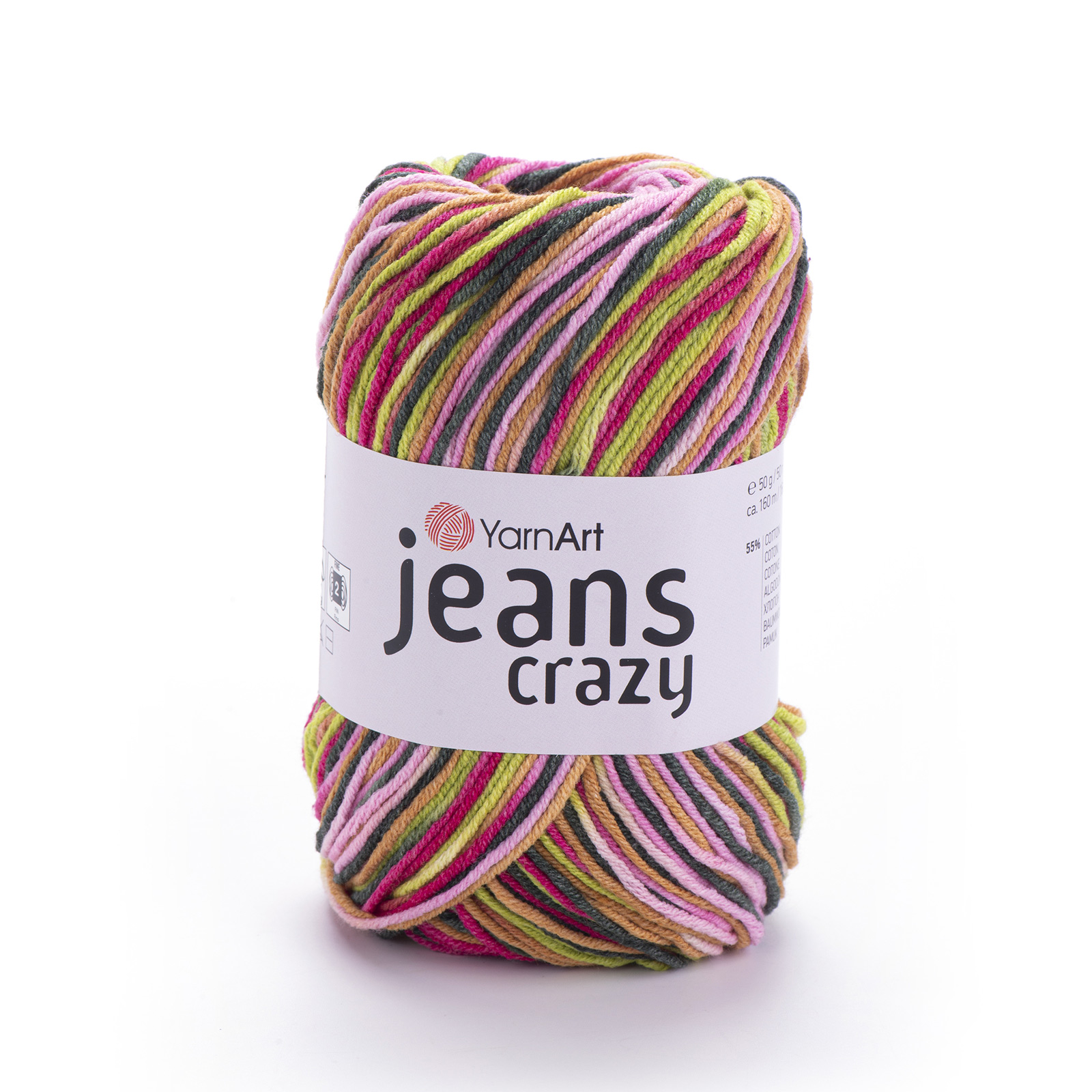 yarnart jeans crazy - carnival (7206) - 50gr (160mt) | 1pc