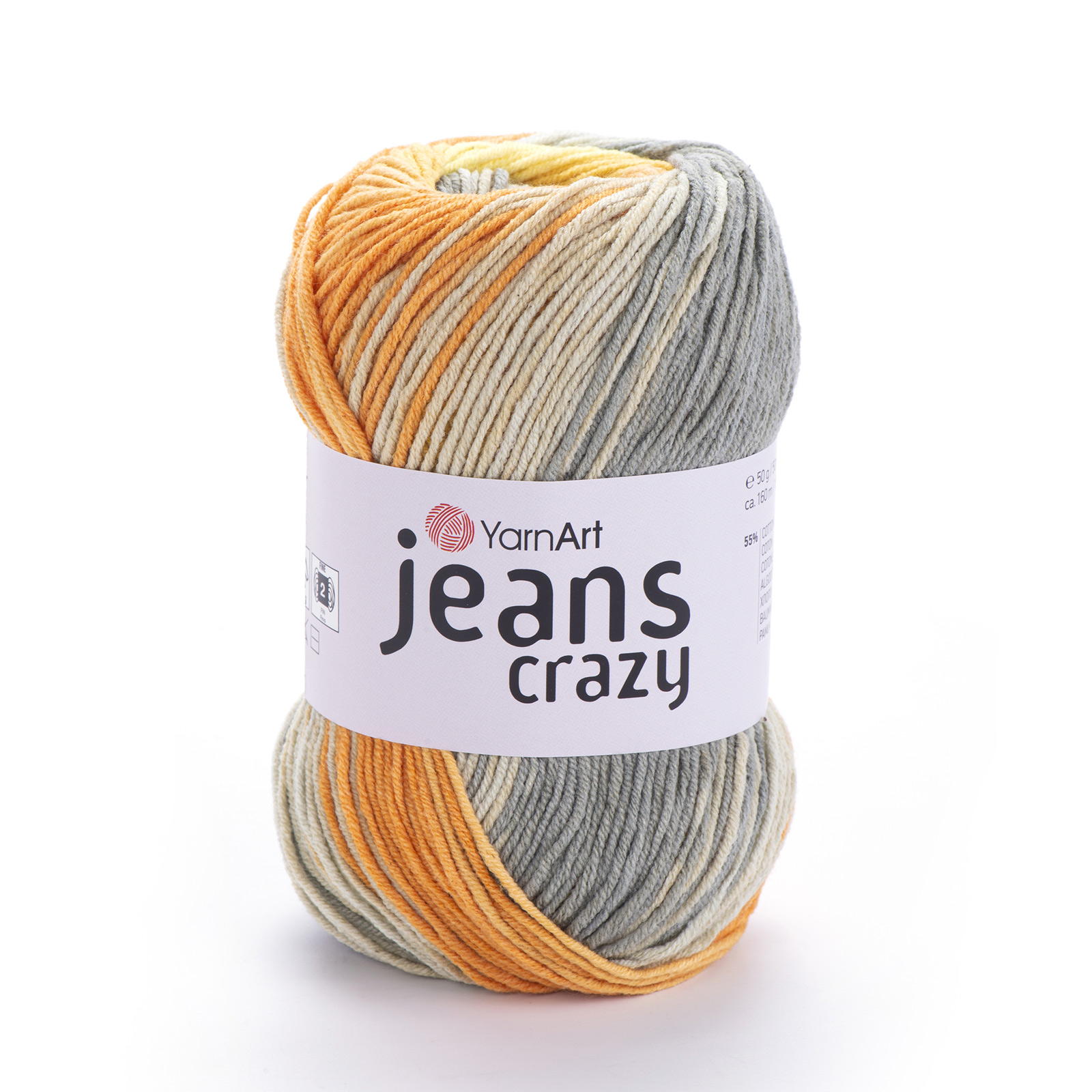 yarnart jeans crazy - flea (8210) - 50gr (160mt) | 1pc