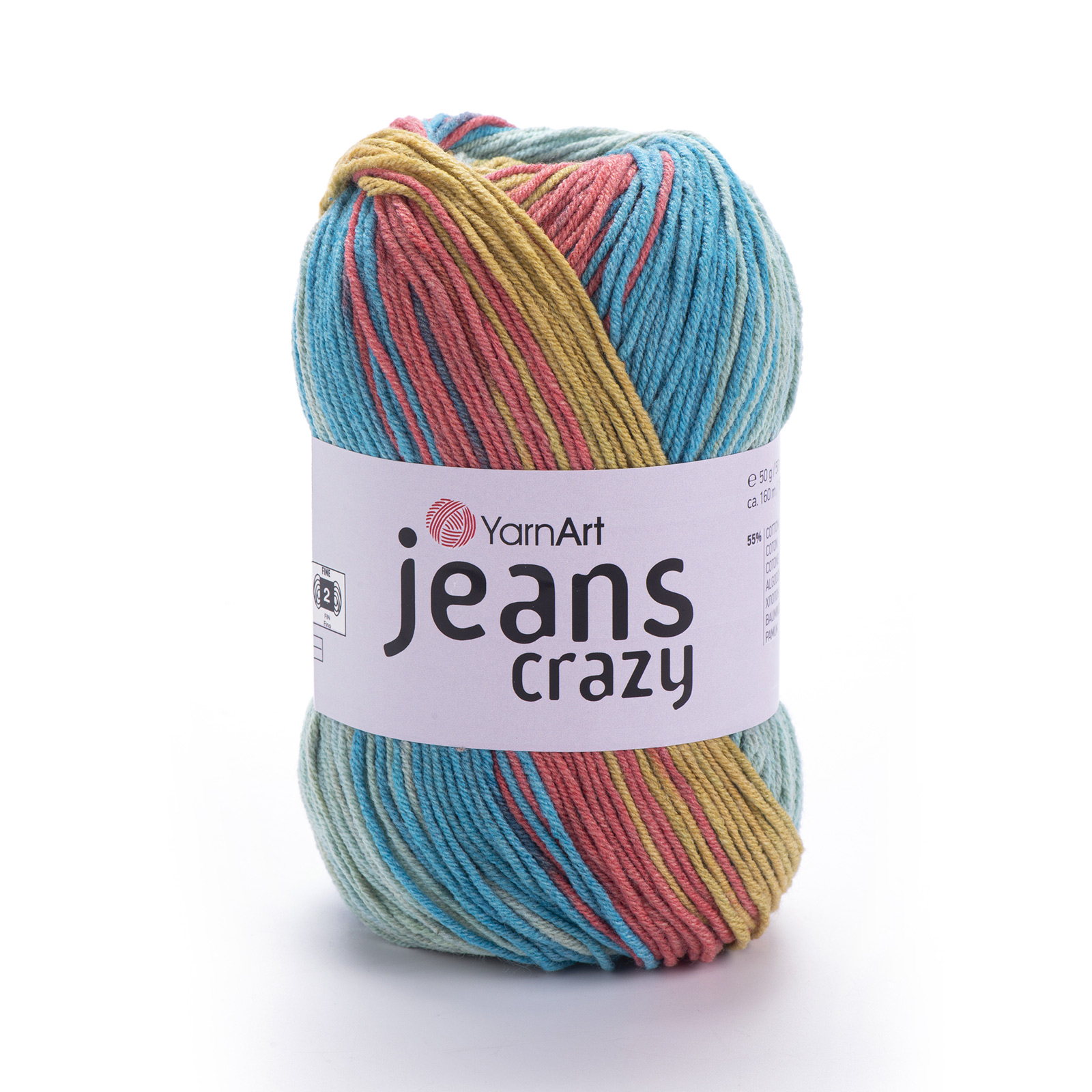 yarnart jeans crazy - sunris (8221) - 50gr (160mt) | 1pc