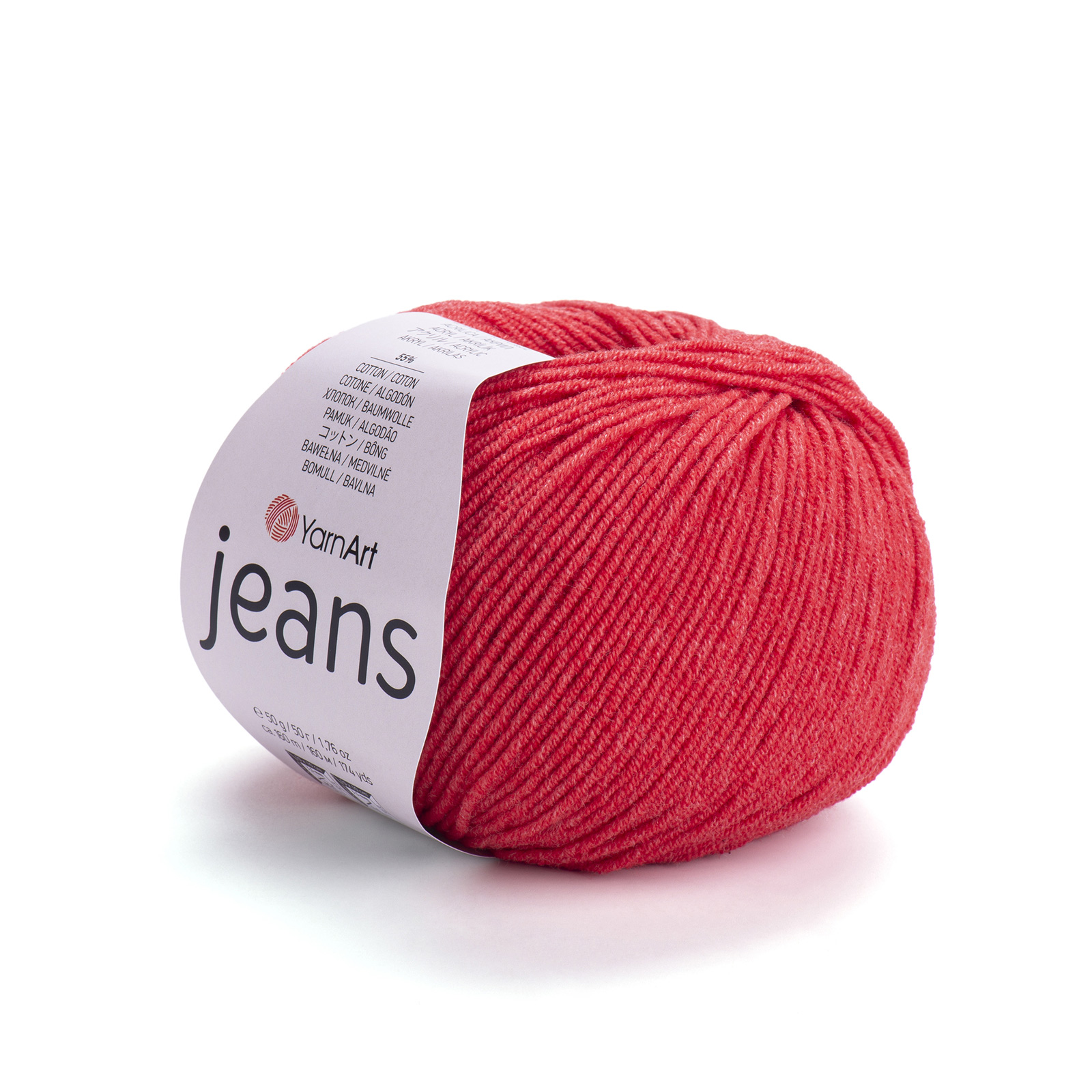 yarnart jeans - rosso (26) - 50gr (160mt) | 1st