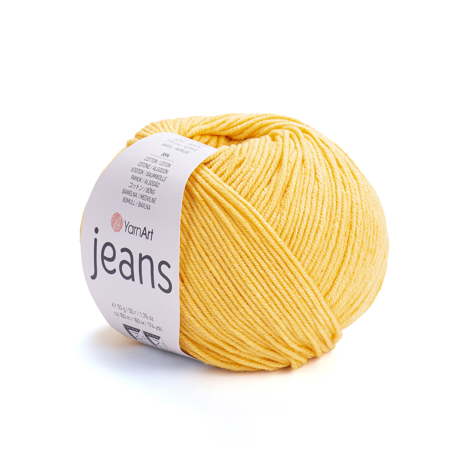 yarnart jeans - yellow (35) - 50gr (160mt) | 1pc