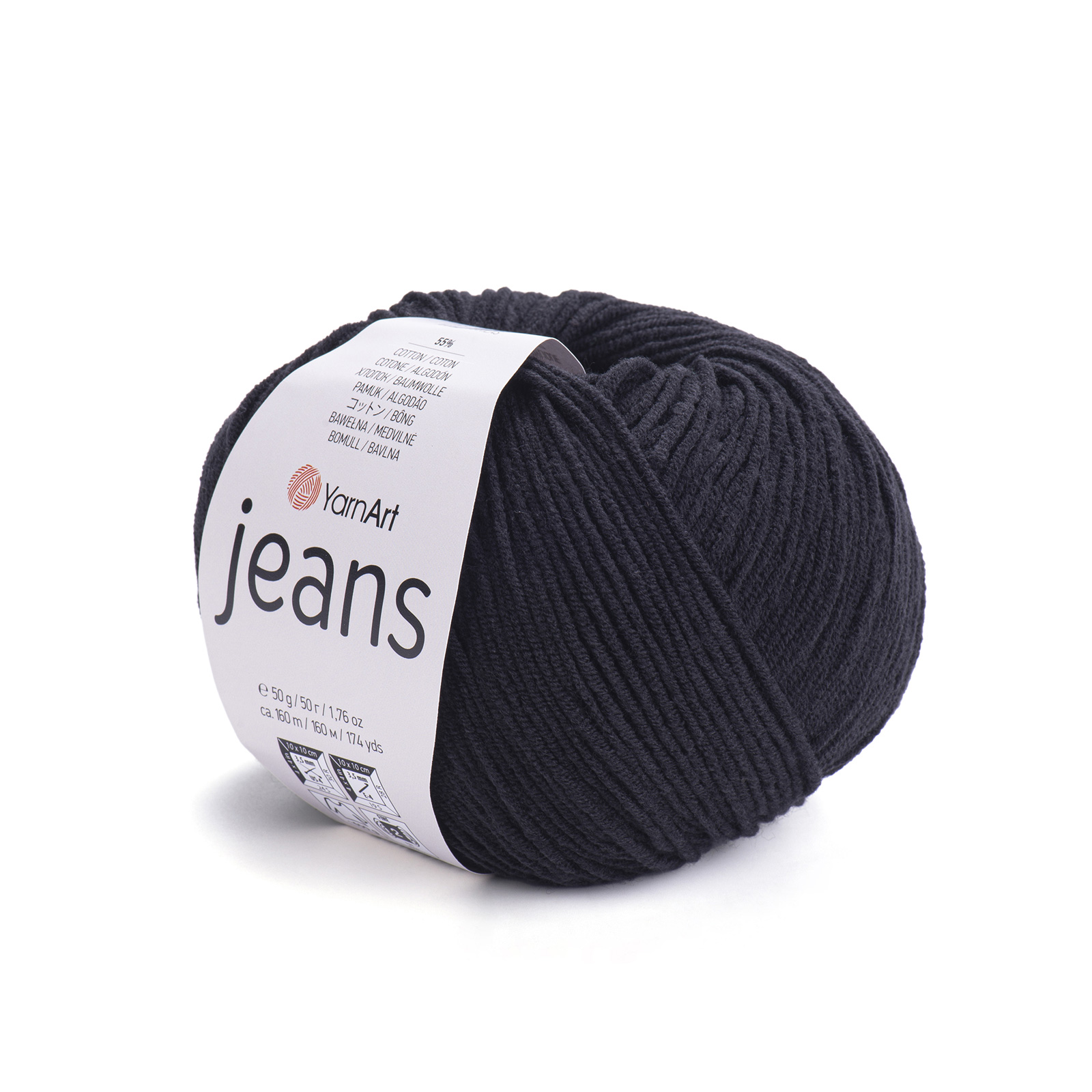 yarnart jeans - black (53) - 50gr (160mt) | 1pc
