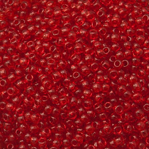 saatperlen toho 11/0 transparent siam ruby (5b) | 10gr
