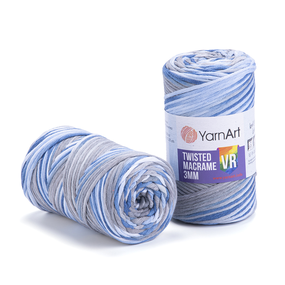 yarnart twisted macramè 3mm vr - ocean (916) - 250gr (195mt) | 1pc