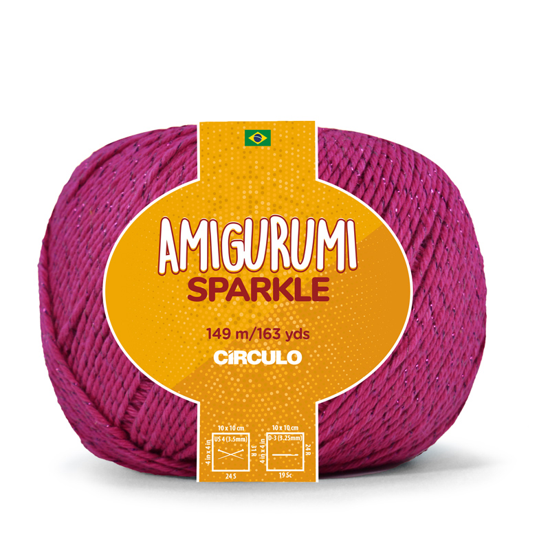 circulo amigurumi sparkle - fuchsia (3754) - 80gr (149mt) | 1pc