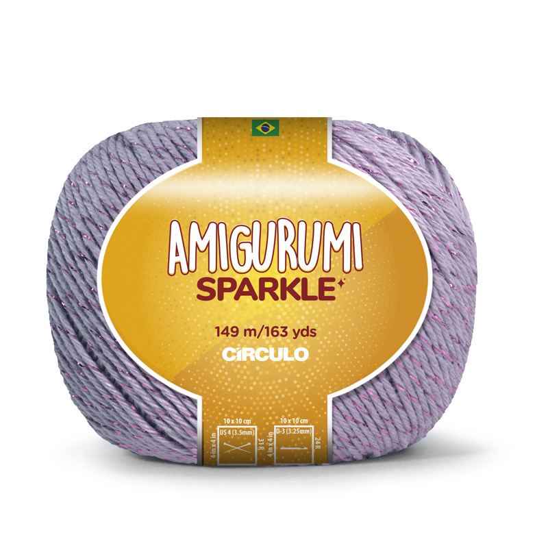 circulo amigurumi sparkle - mauve (6802) - 80gr (149mt) | 1pc