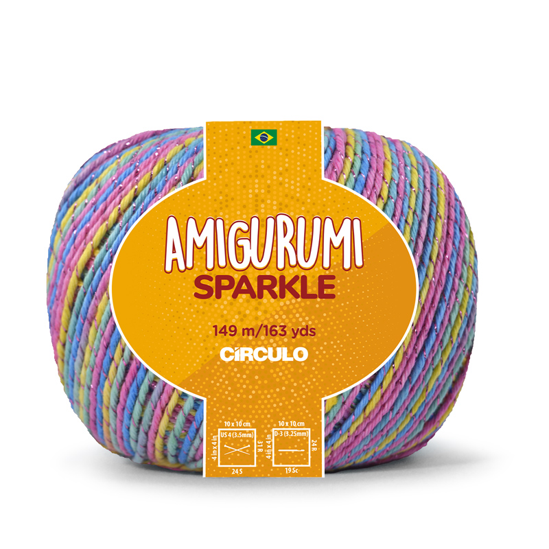 circulo amigurumi sparkle - unicorn (9534) - 80gr (149mt) | 1pc