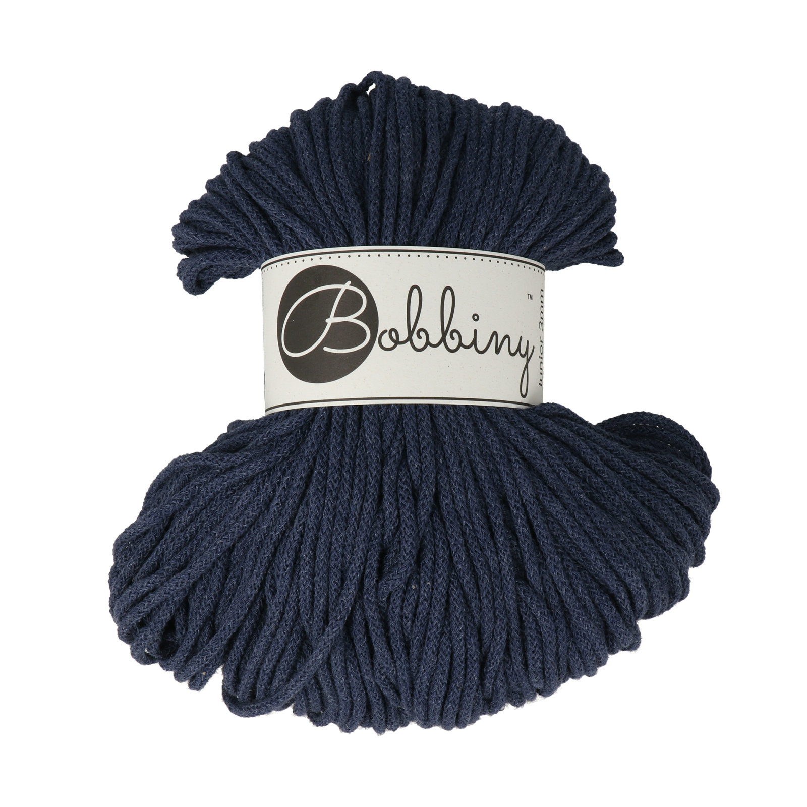 bobbiny junior braided cord - espresso 3mm - 100mt | 1pc