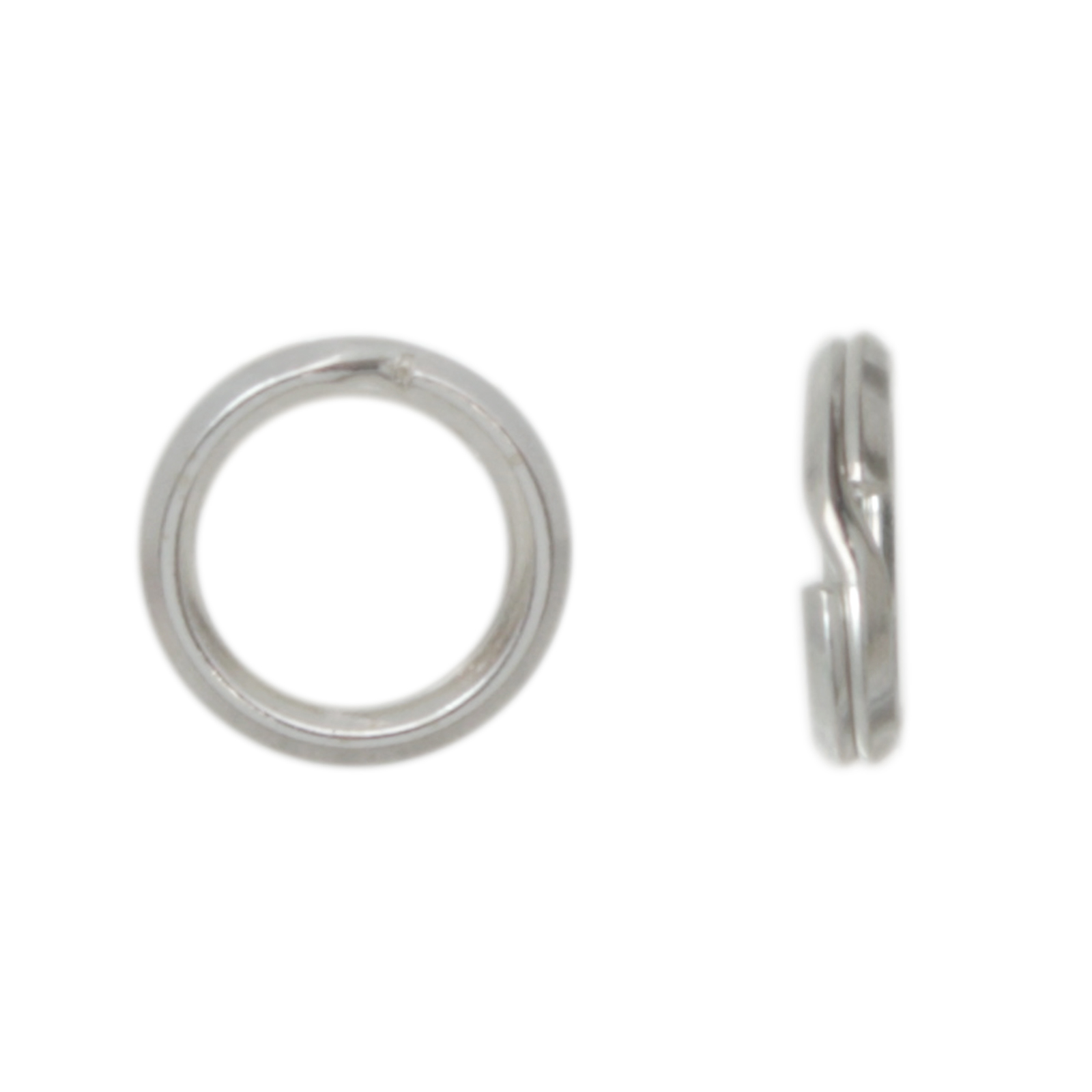 sterling silver split ring 6mm - diameter 0,6mm | 5pc