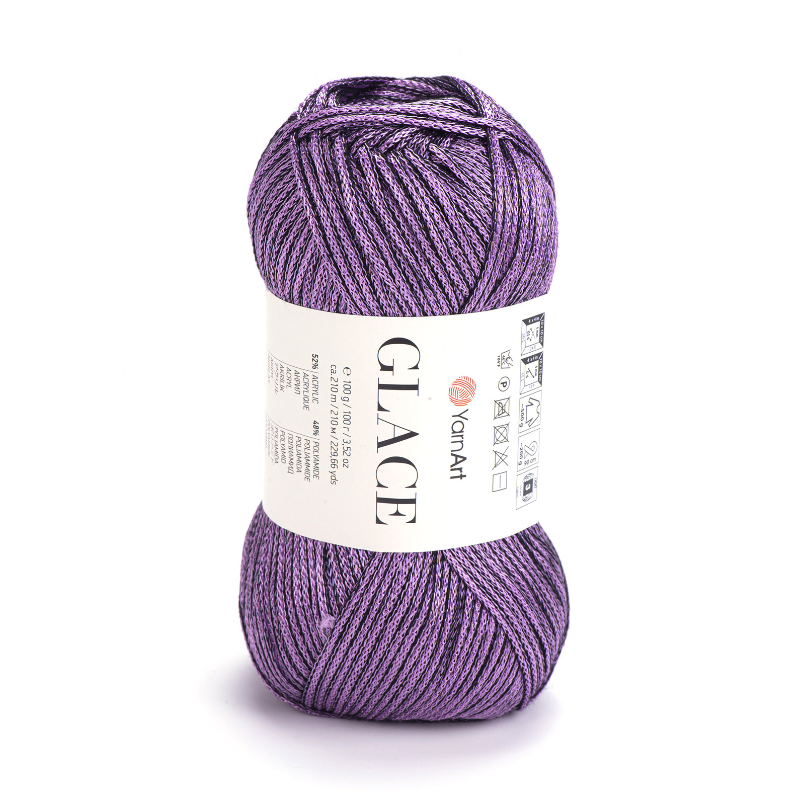 yarnart glace - purple (7314) - 100gr (210mt) | 1pc