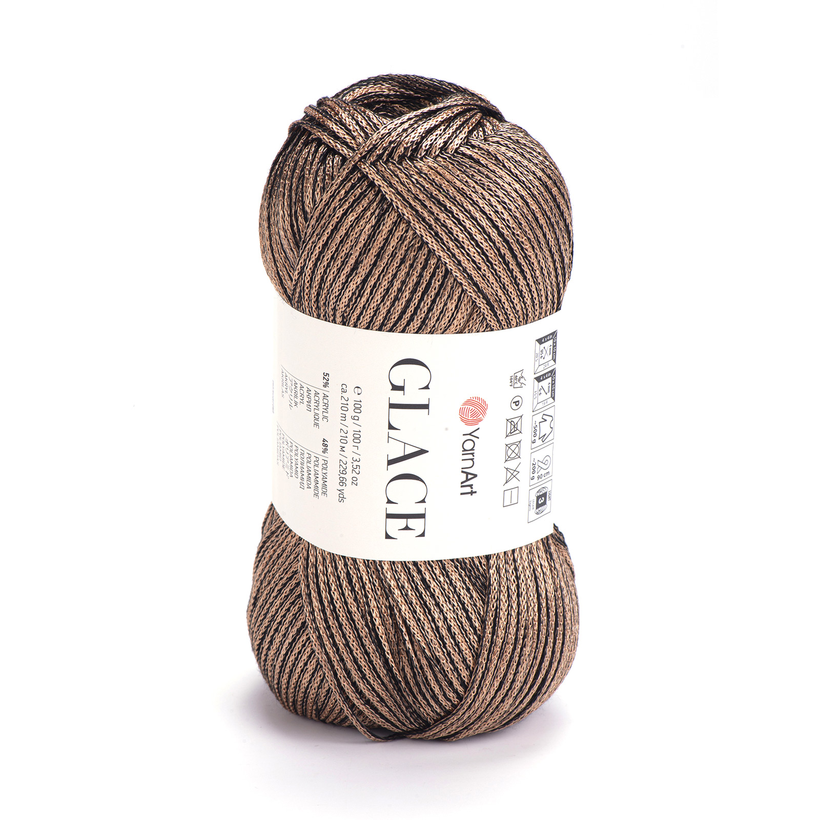 yarnart glace - chocolate (7301) - 100gr (210mt) | 1pc