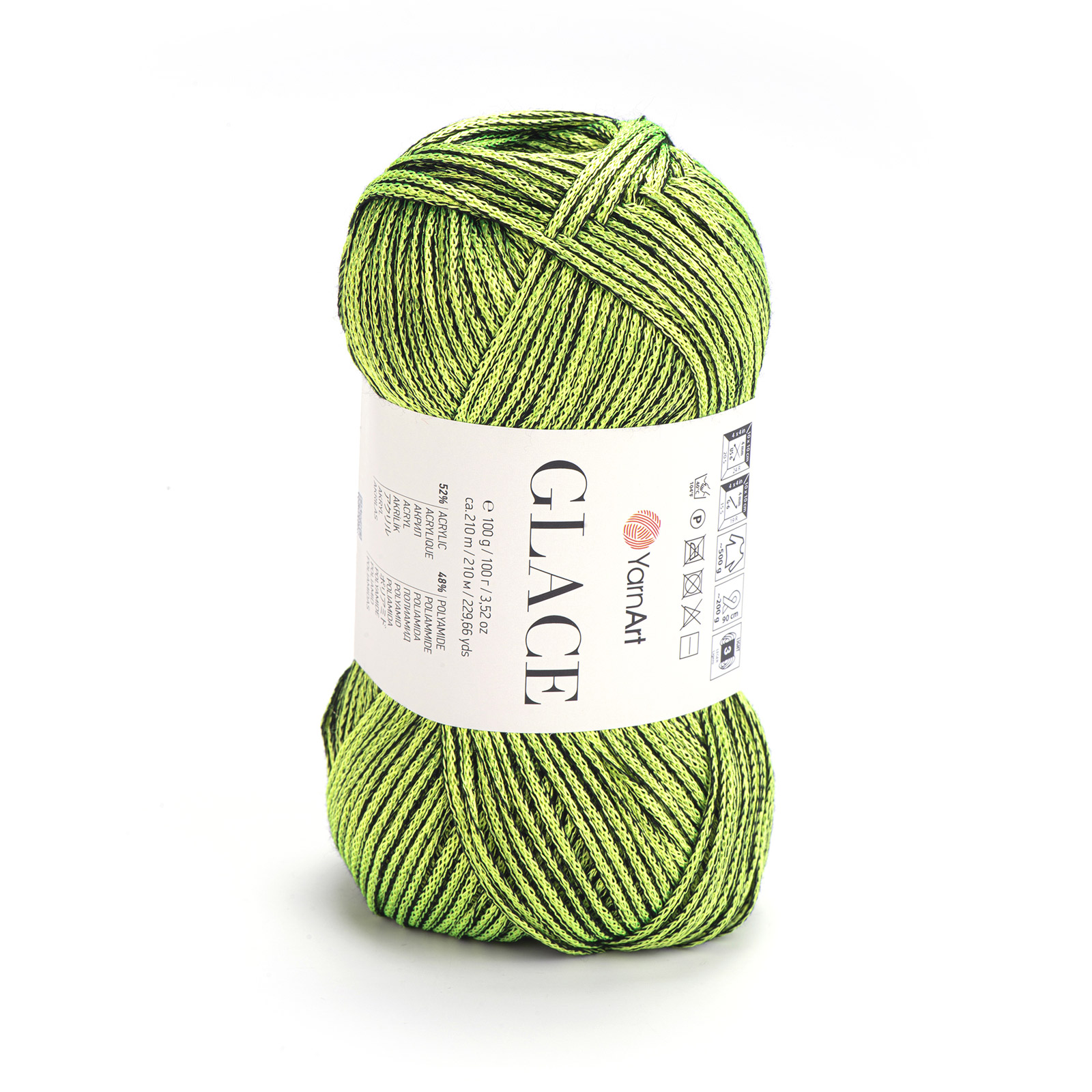 yarnart glace - bright green (7305) - 100gr (210mt) | 1pc