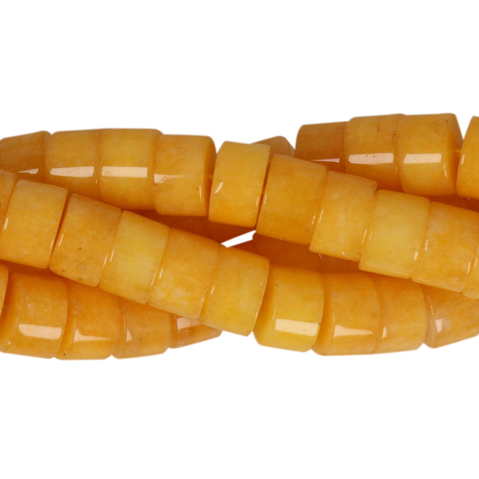 dyed jade gelb heishi 10x6mm | 15st