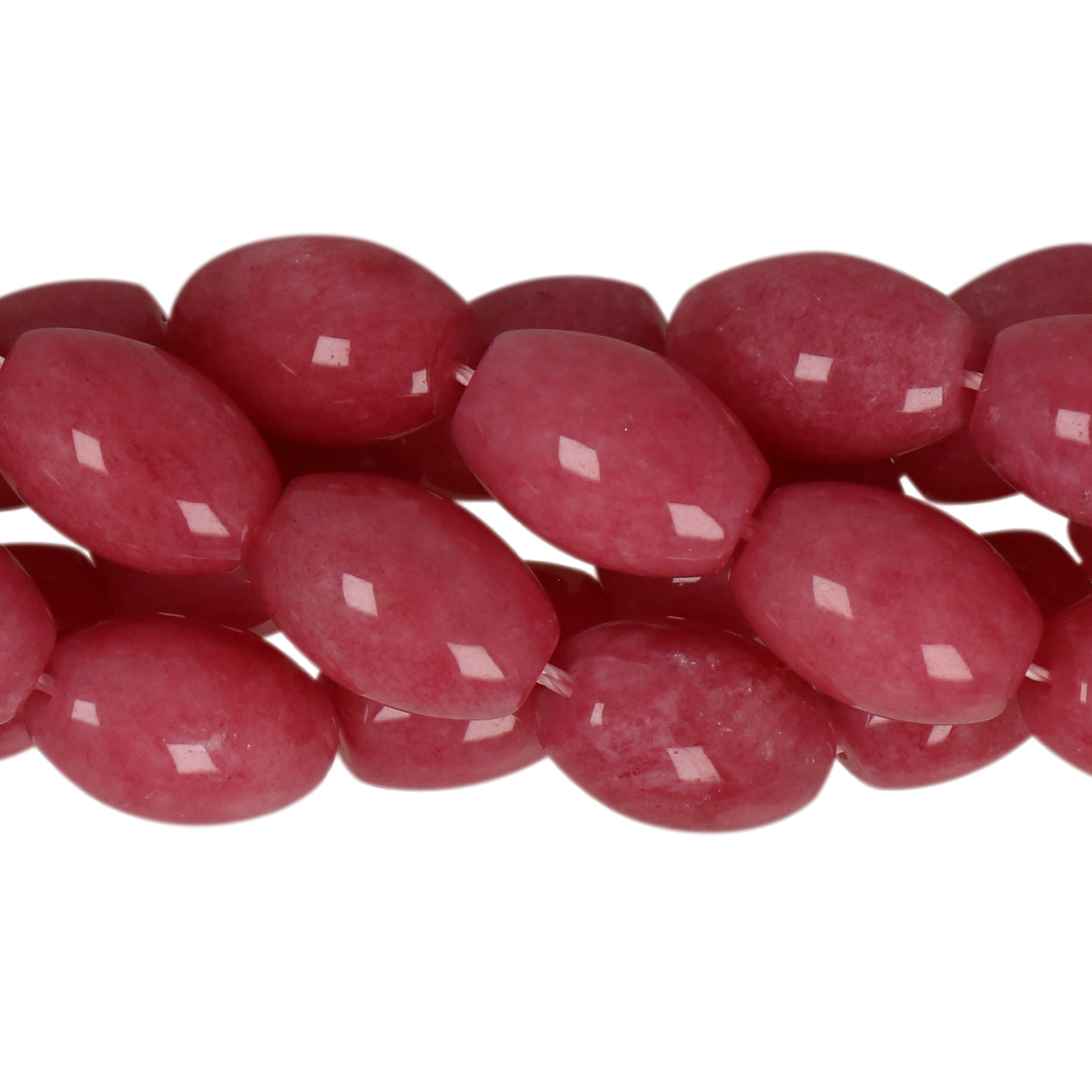 dyed jade fuchsia smooth barrel 14x10mm | 4pc