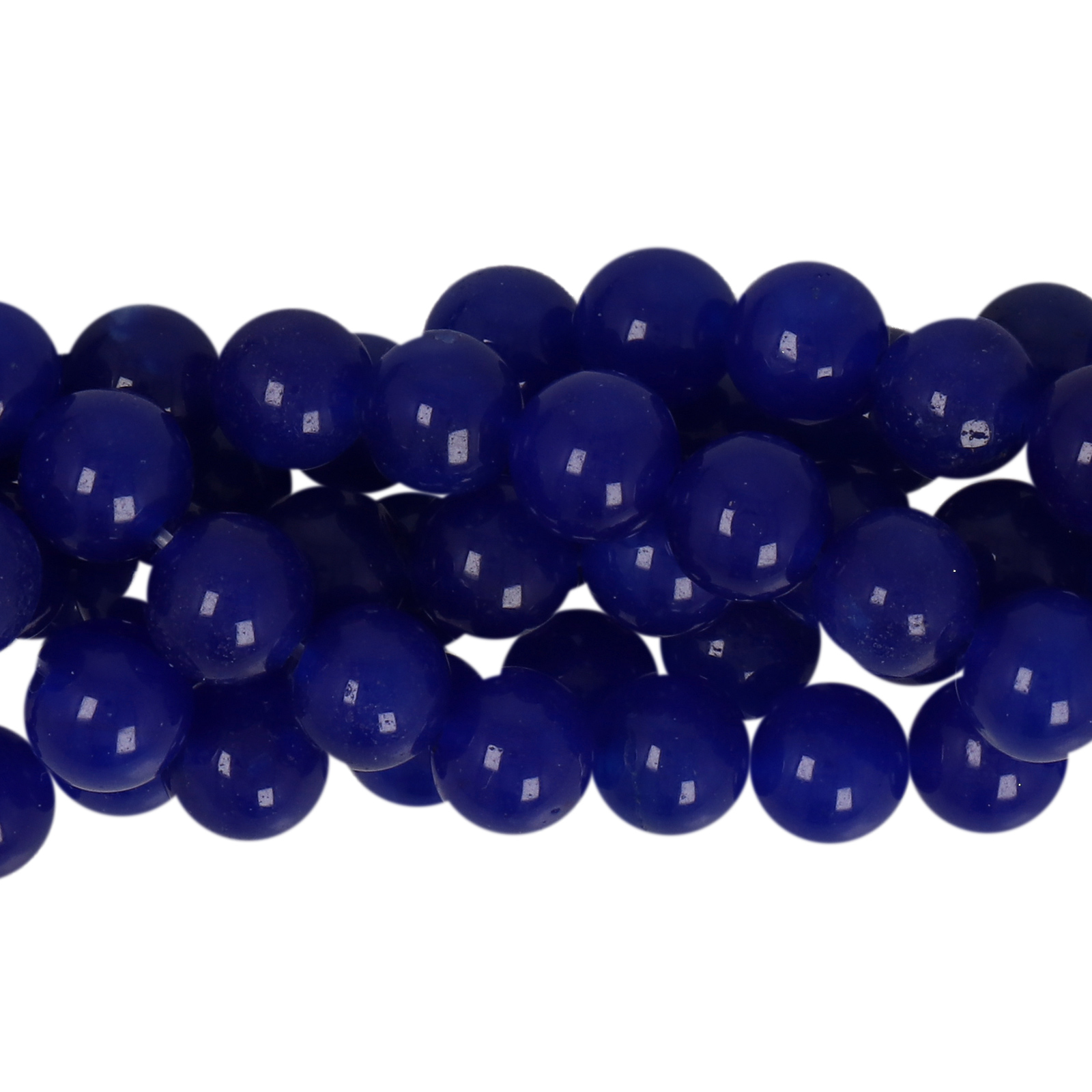 dyed jade blue smooth round 8mm | 15/16-inch strand