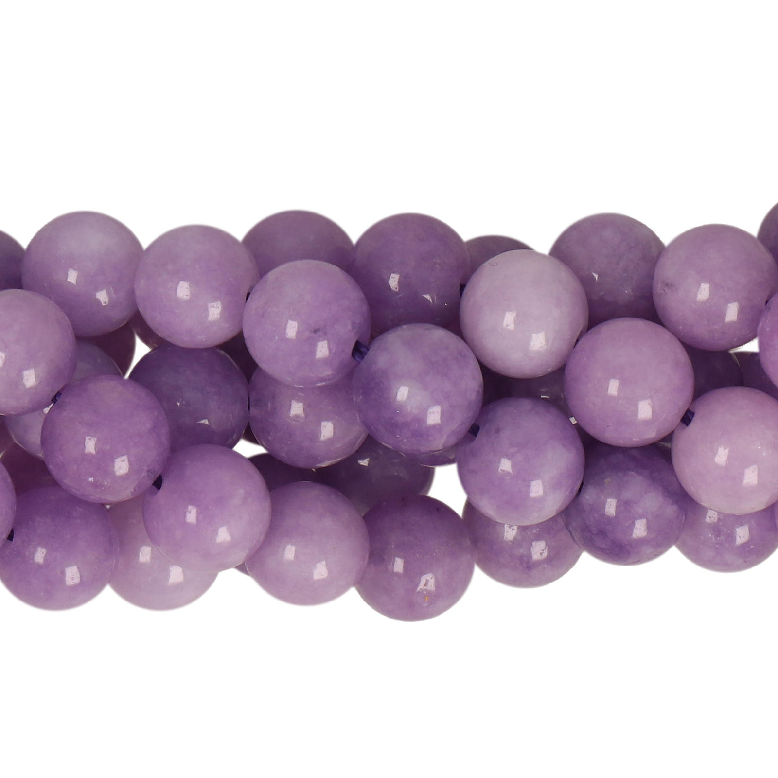 dyed jade purple smooth round 8mm | 15/16-inch strand