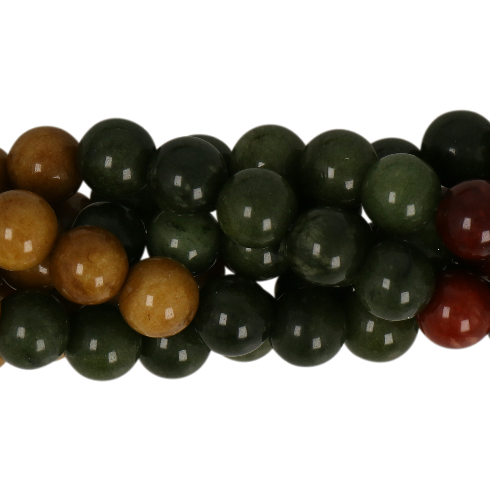 dyed jade nature mix smooth round 8mm | 15/16-inch strand