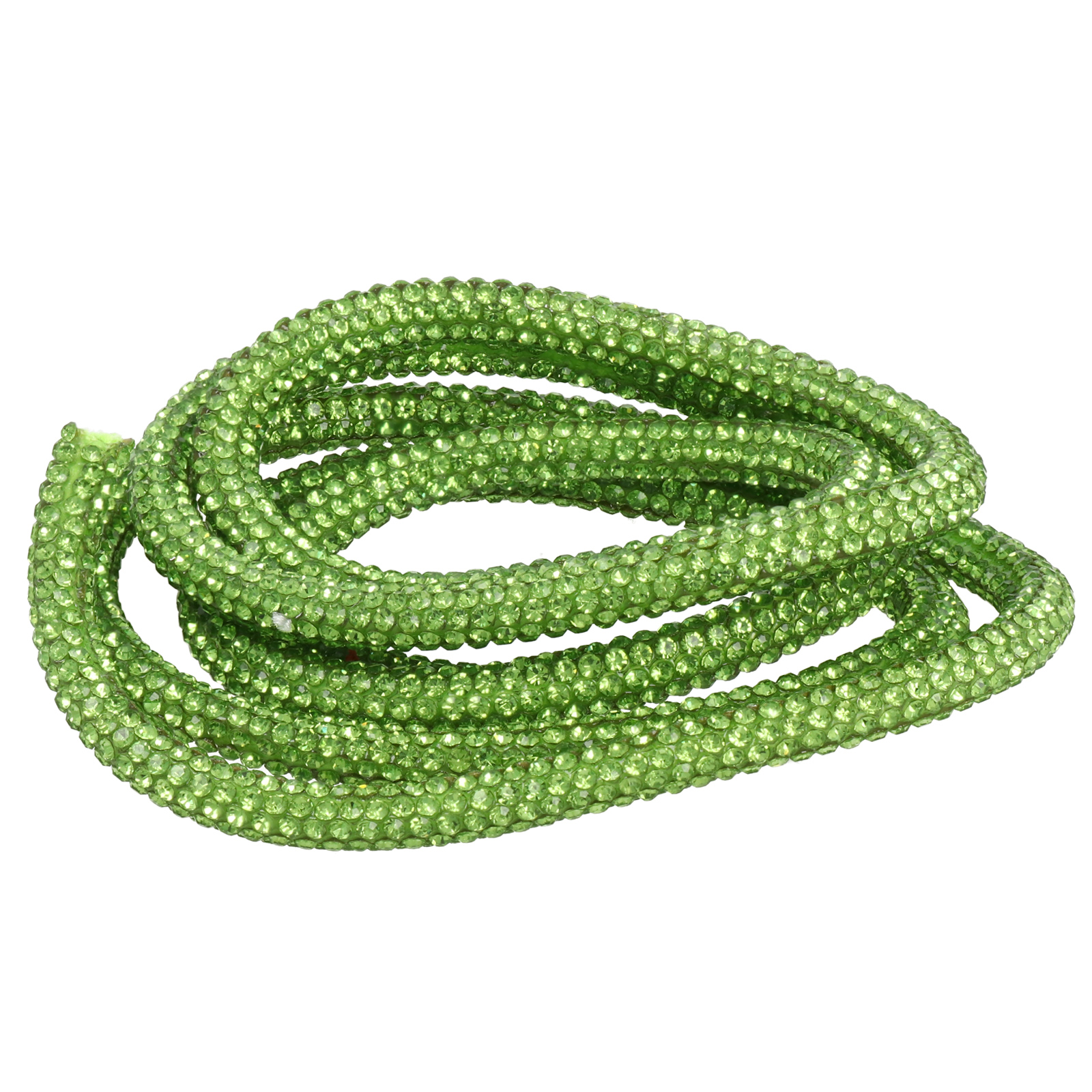 rhinestone cord for bags - peridot 6mm - 1mt | 1pc