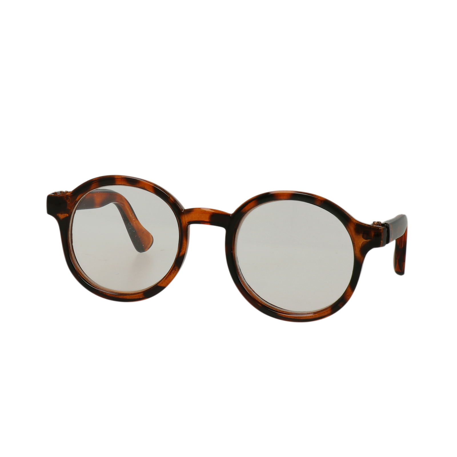 round tortoiseshell amigurumi glasses 8,5x2,5cm | 1pc