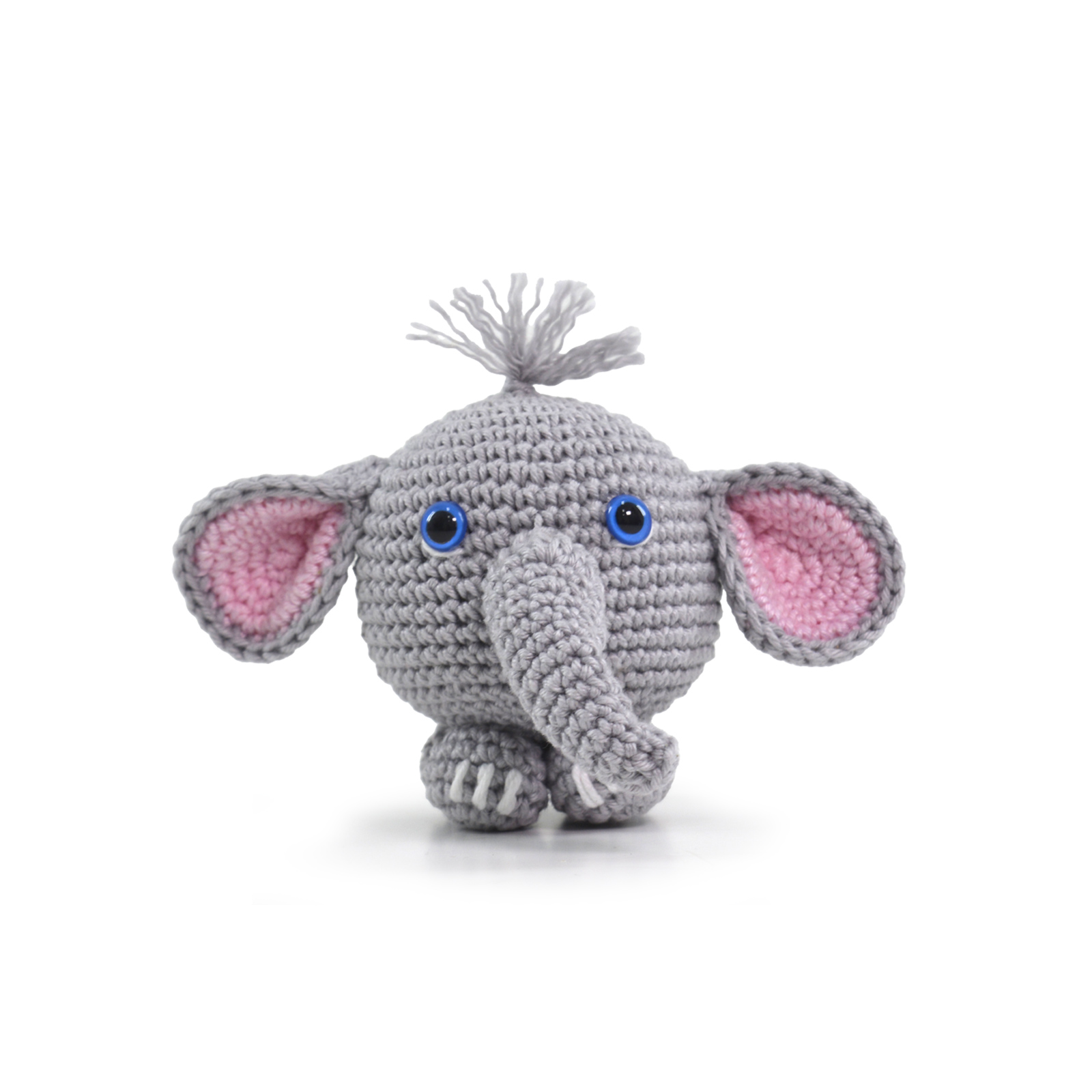 circulo amigurumi kit round animal collection jumbo elephant - eng/esp/pt | 1pc