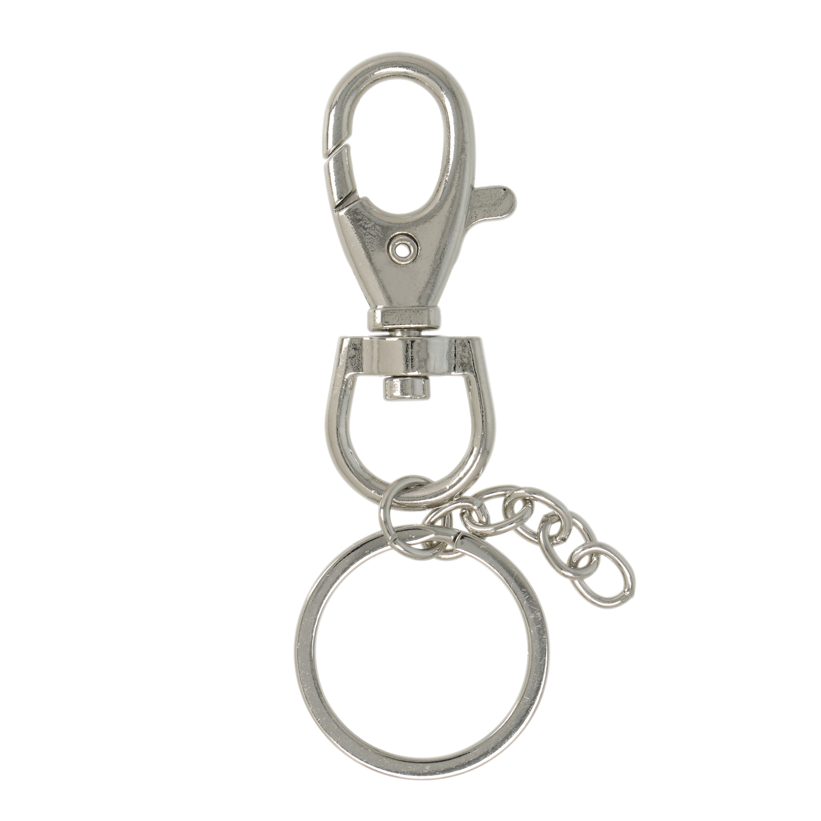 schlüsselring rhodium versilbert 85mm | 2st
