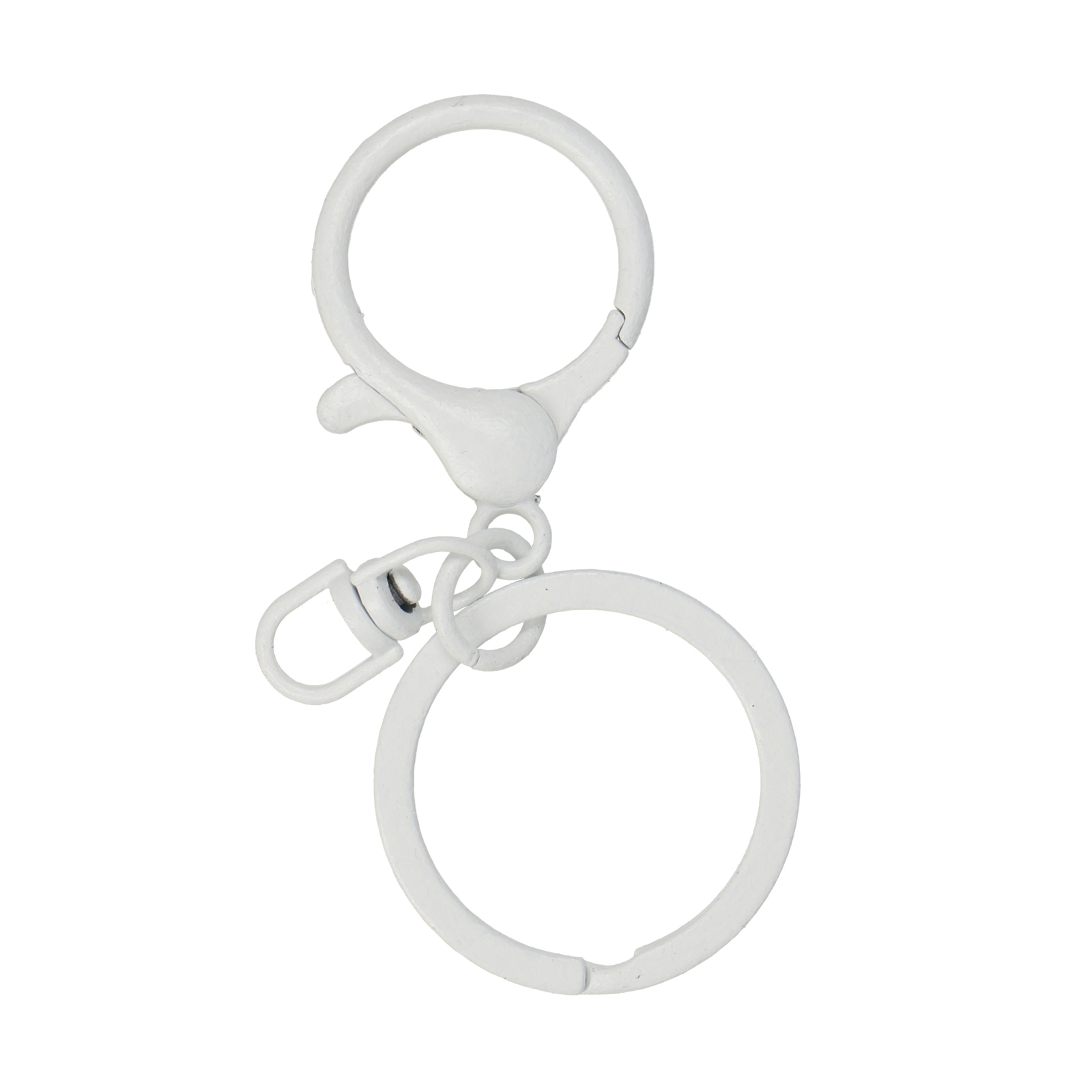 white keyring 64mm | 4pc