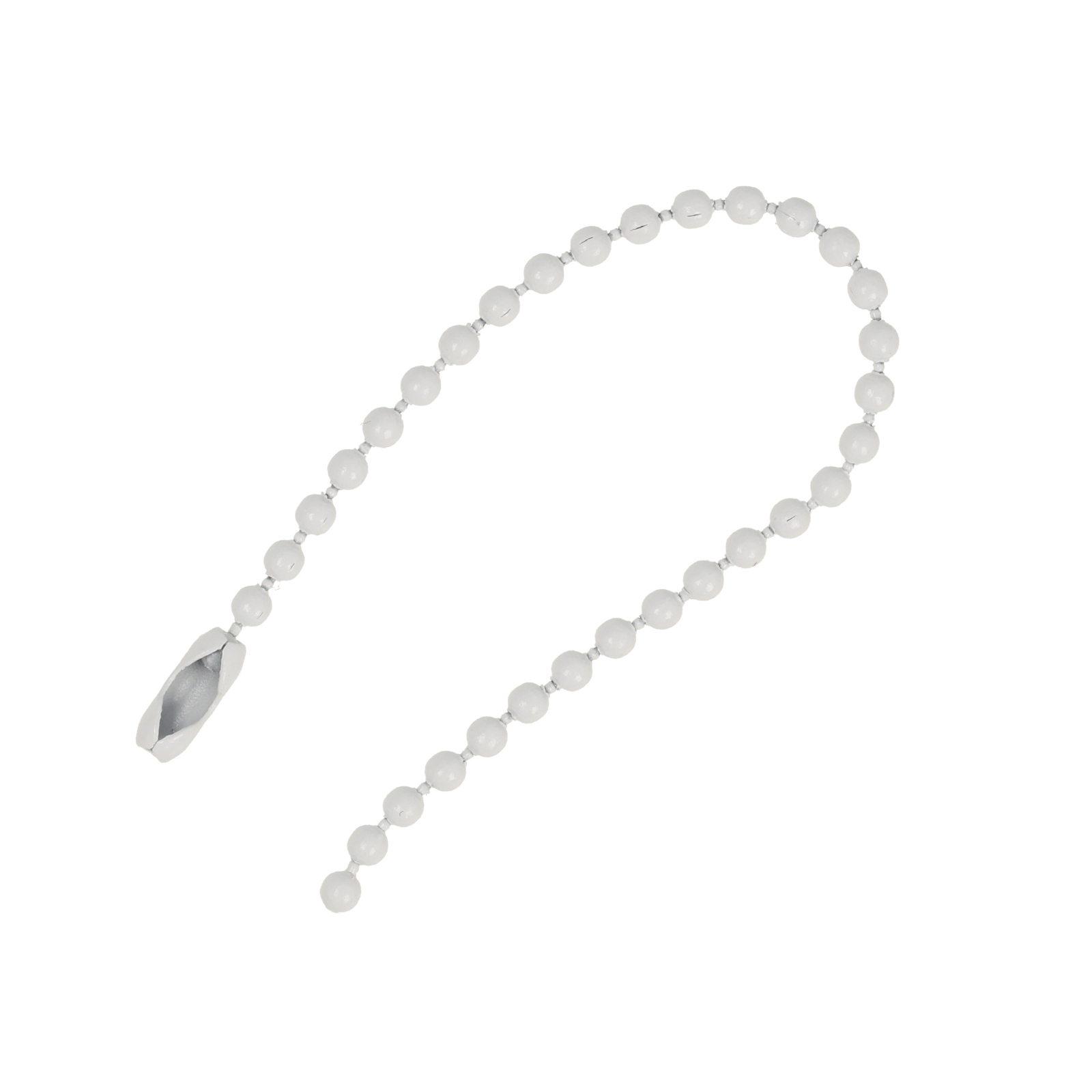 white ball chain for keychain 10cm | 20pc