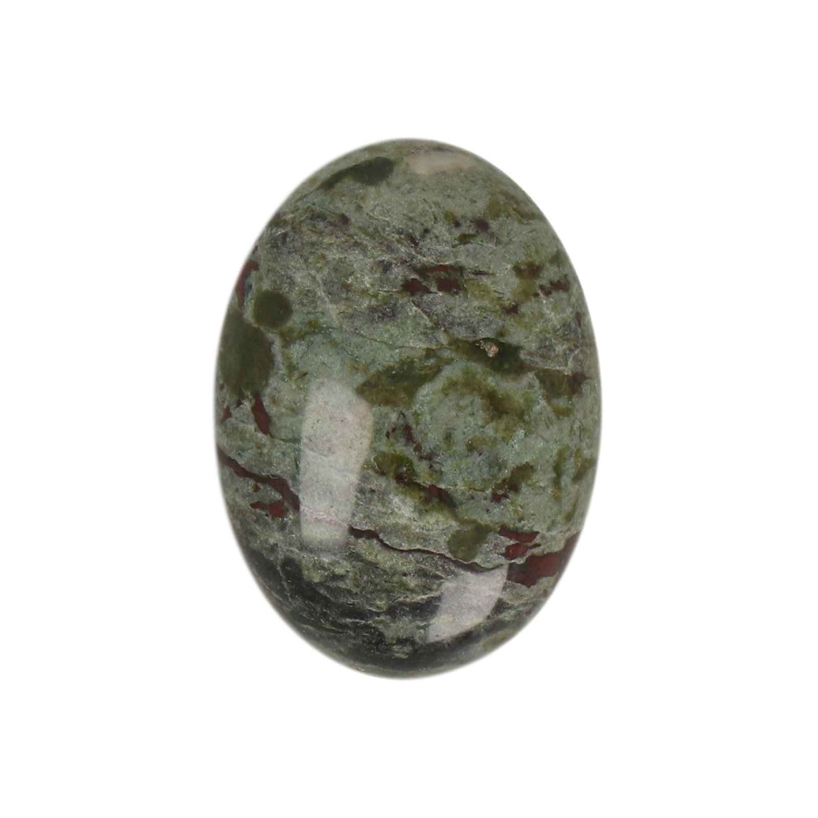 dragon blood jasper cabochon smooth oval 25x18mm | 1pc