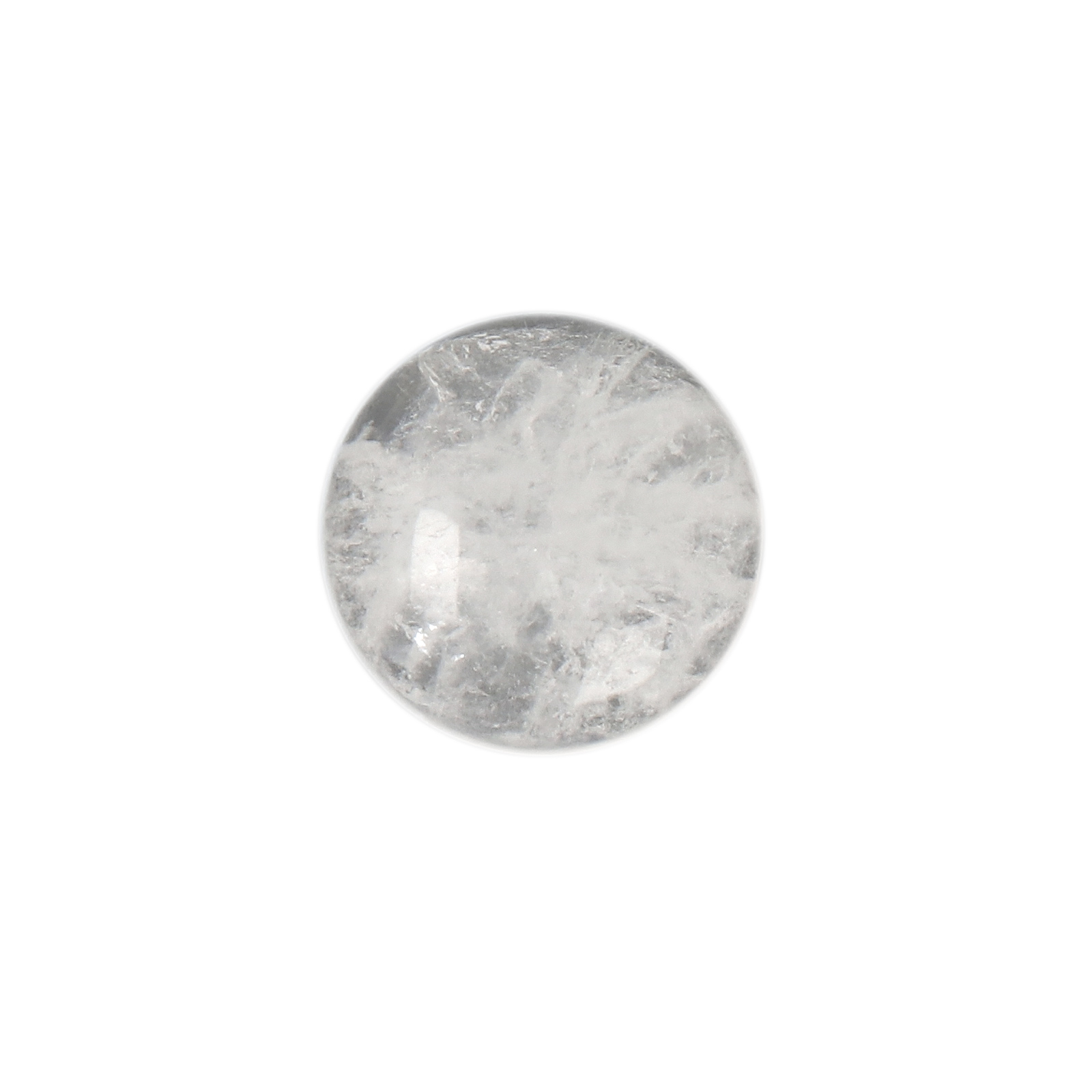 rock crystal cabochon smooth round 12mm | 2pc