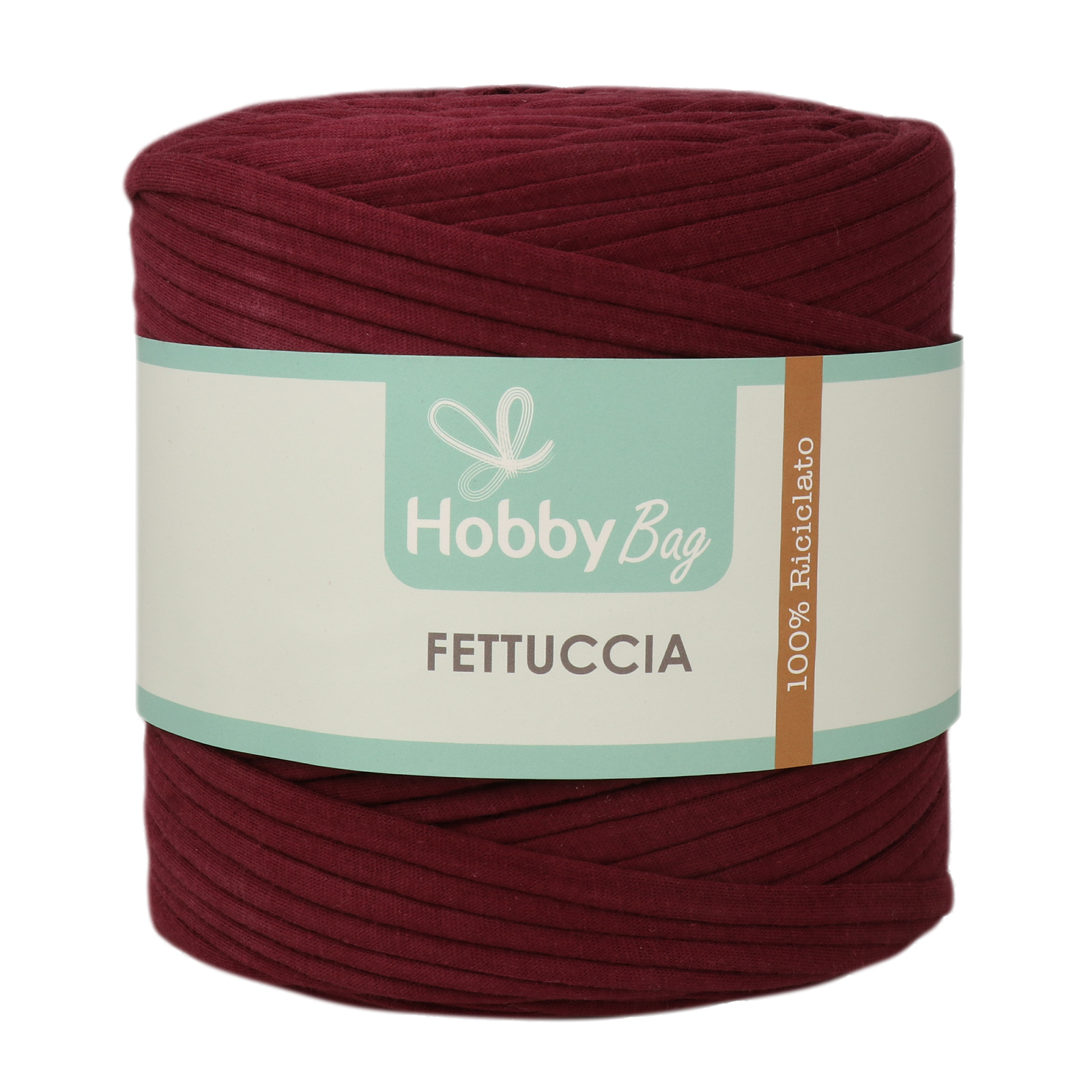 hobbybag t-shirt yarn fettuccia - sauerkirsche - 500-800gr (110-130mt) | 1st