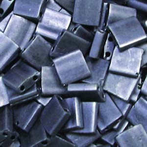 miyuki tila beads - matte metallic blue/grey 5mm | 5gr