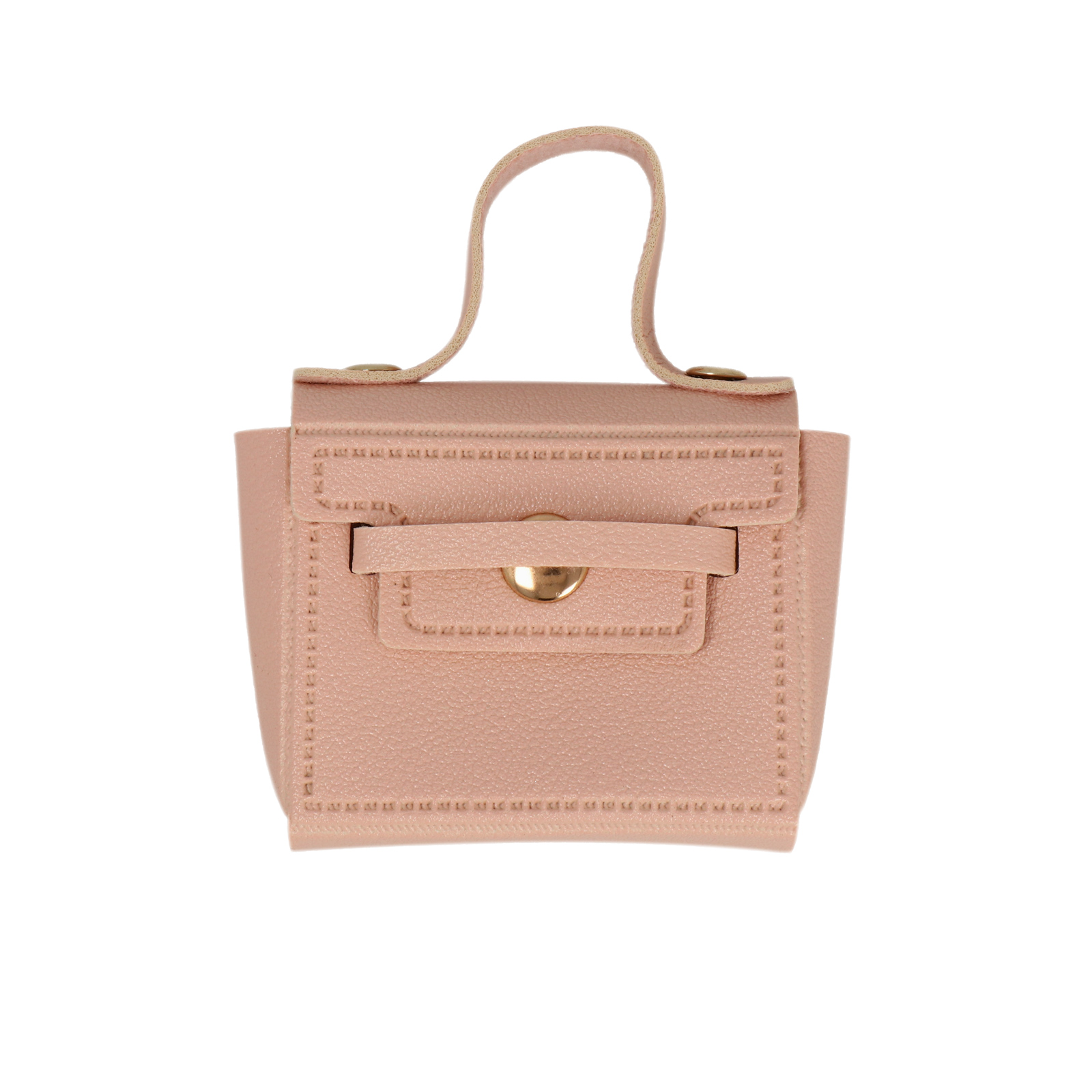 bag charm aus kunstleder - rosa handtasche 6x5x2cm | 1st