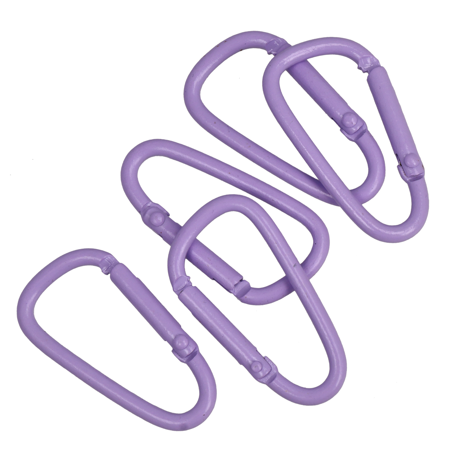 d-shaped lobster clasp - purple 24x44,6mm | 5pc