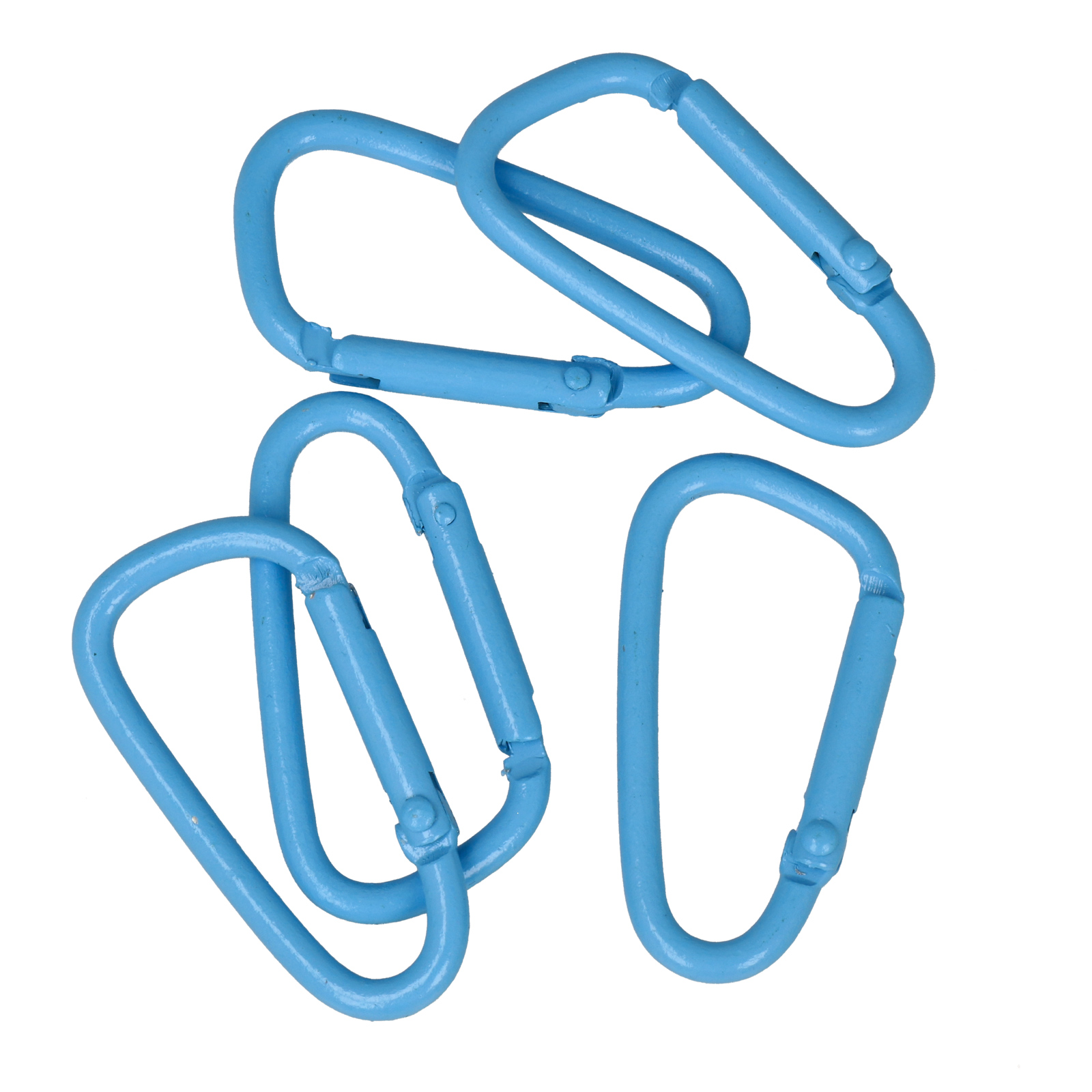 d-shaped lobster clasp - light blue 24x44,6mm | 5pc