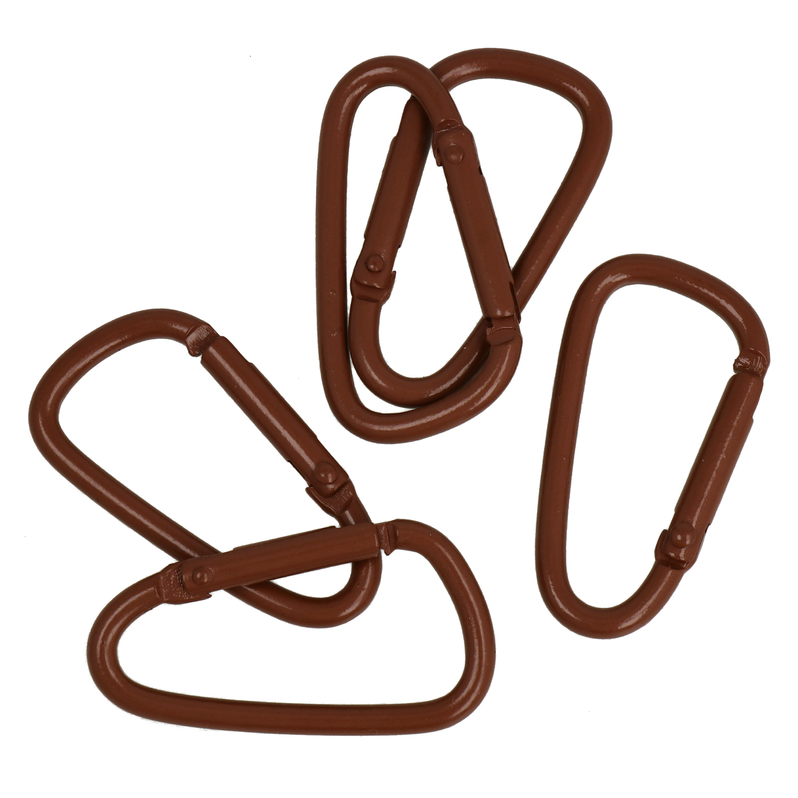 d-shaped lobster clasp - coffee 24x44,6mm | 5pc