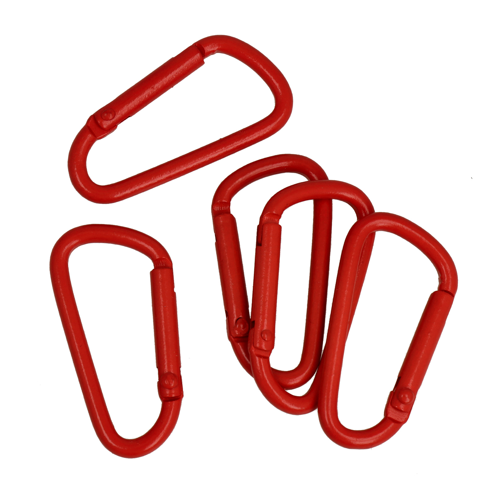 d-shaped lobster clasp - red 24x44,6mm | 5pc