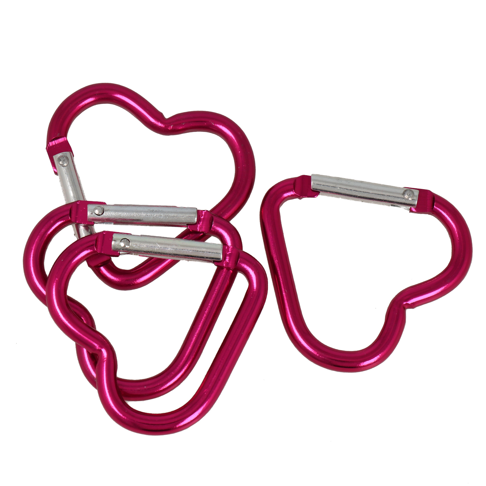 heart-shaped lobster clasp - fuchsia 42,7x44,6mm | 4pc