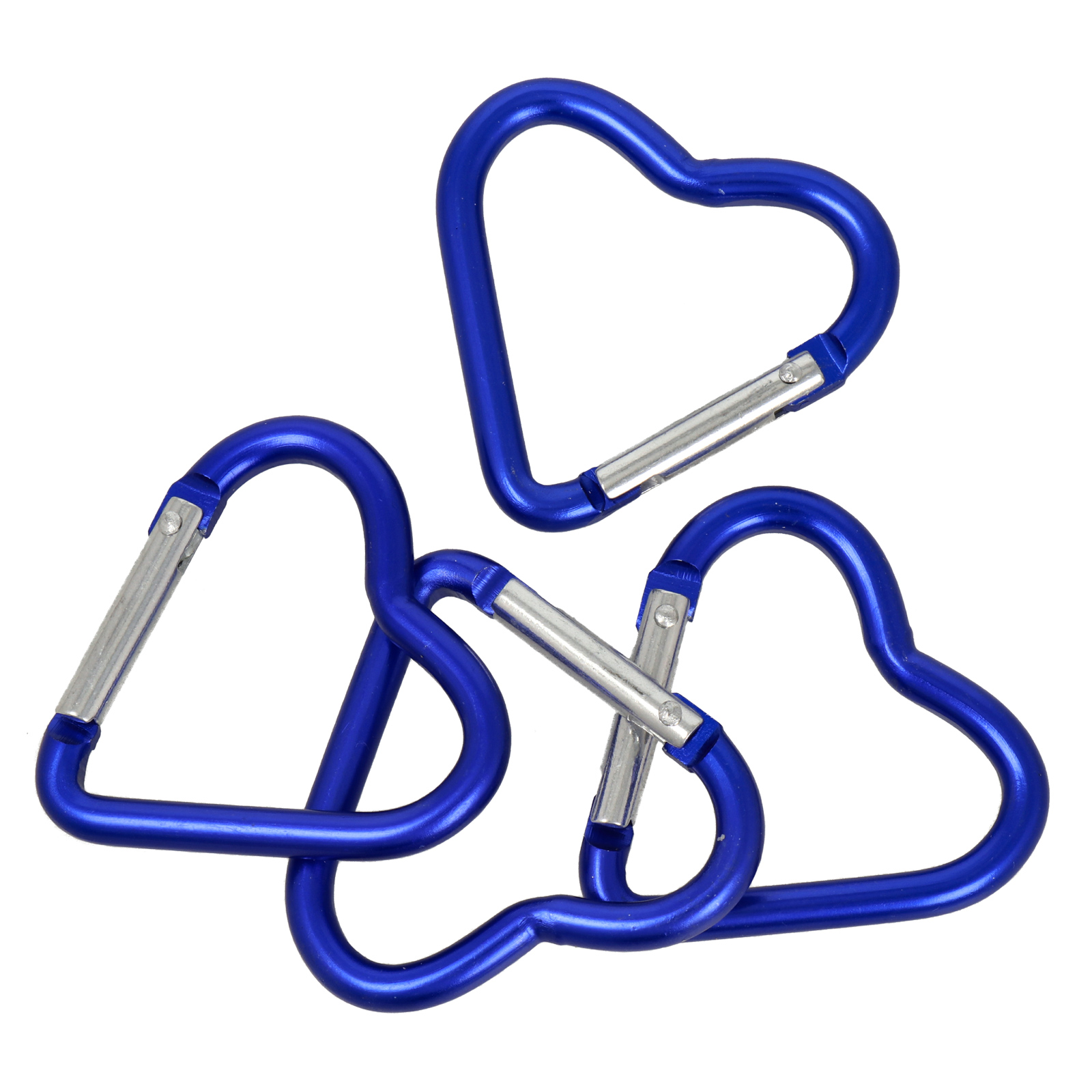 heart-shaped lobster clasp - dark blue 42,7x44,6mm | 4pc