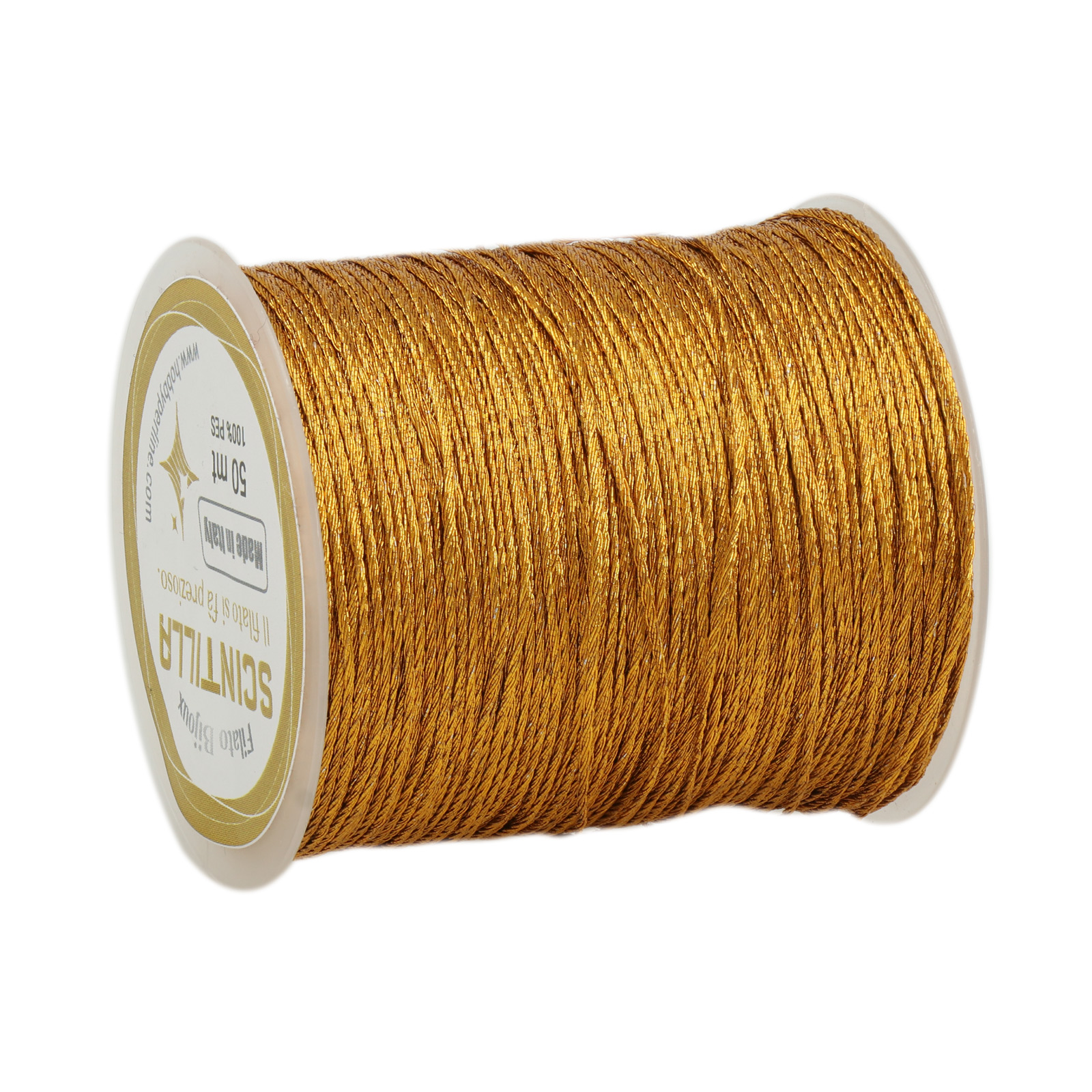 häkelgarn für schmuc scintilla grandé - gold - 50mt | 1st