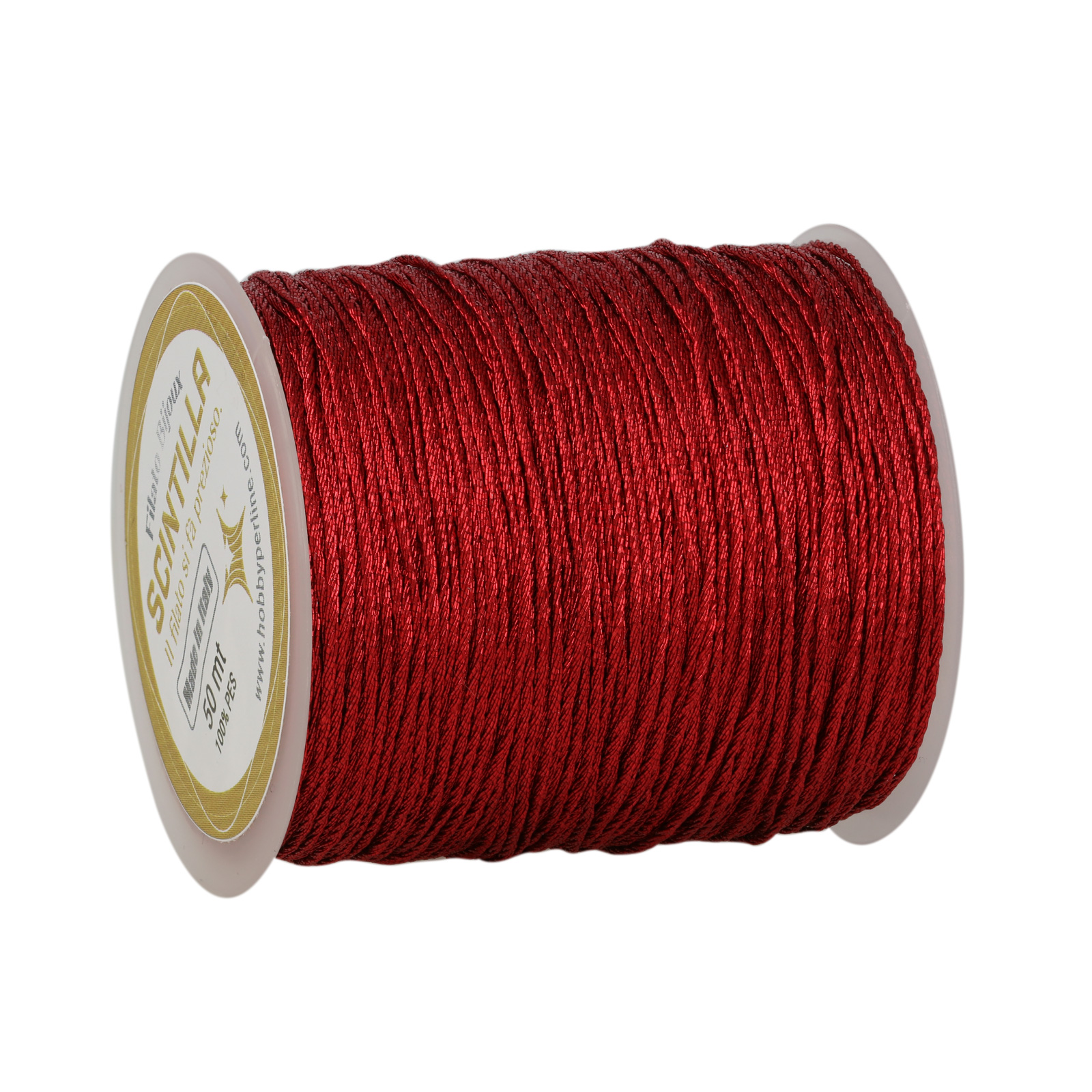 häkelgarn für schmuc scintilla grandé - rot - 50mt | 1st