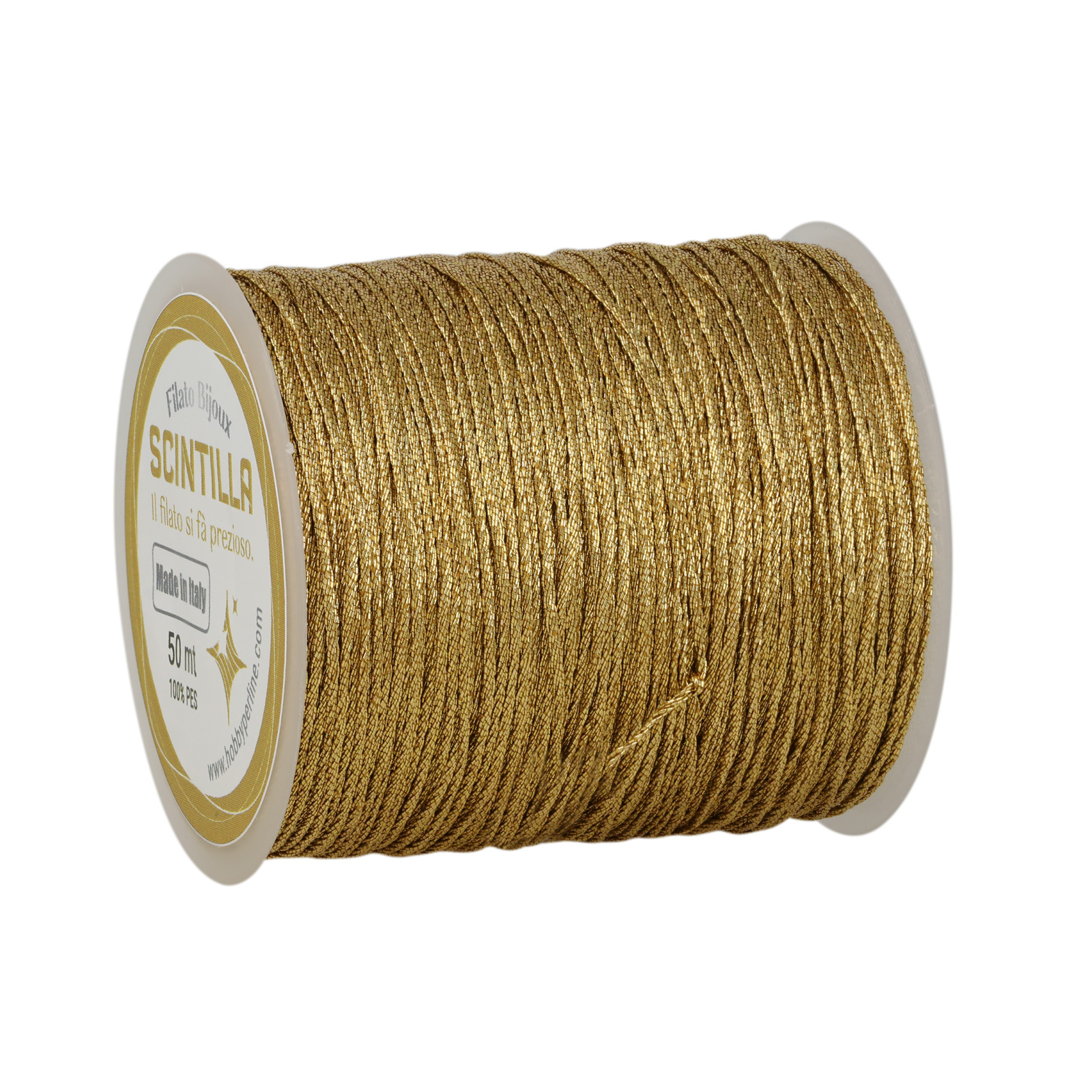 häkelgarn für schmuc scintilla grandé - hellgold - 50mt | 1st