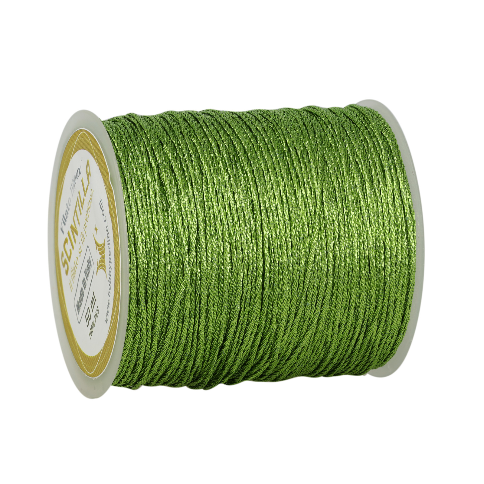 häkelgarn für schmuc scintilla grandé - lime - 50mt | 1st