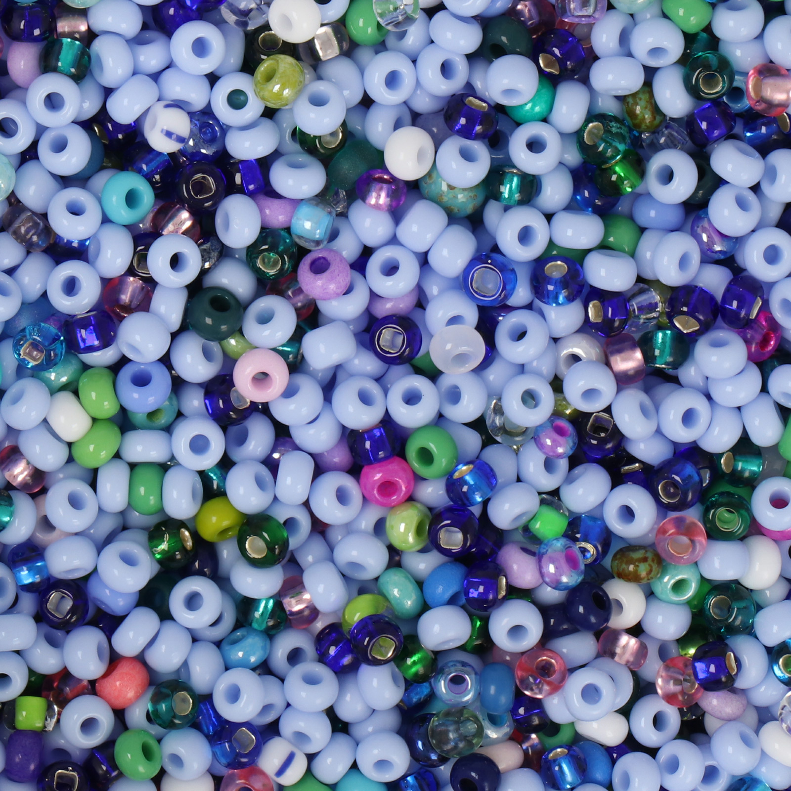 preciosa seed bead rocailles 8/0 sea blue mix | 40gr